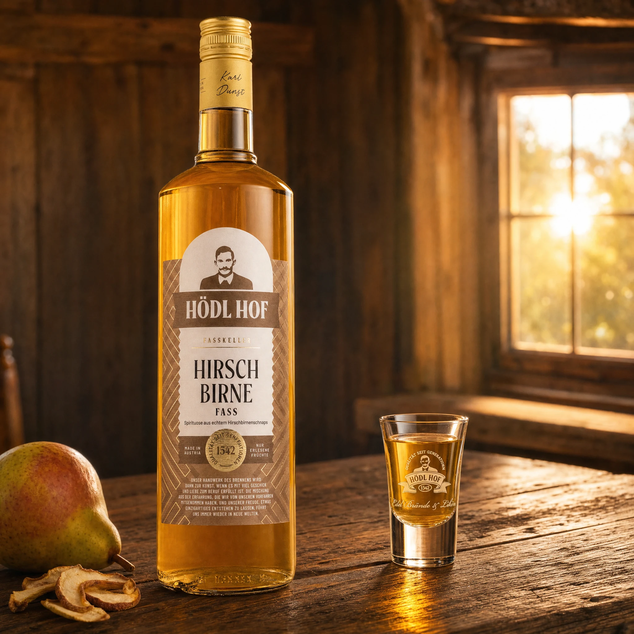 Hödl Hof Alte Hirschbirne Schnaps | 38% Vol. | 1,0l