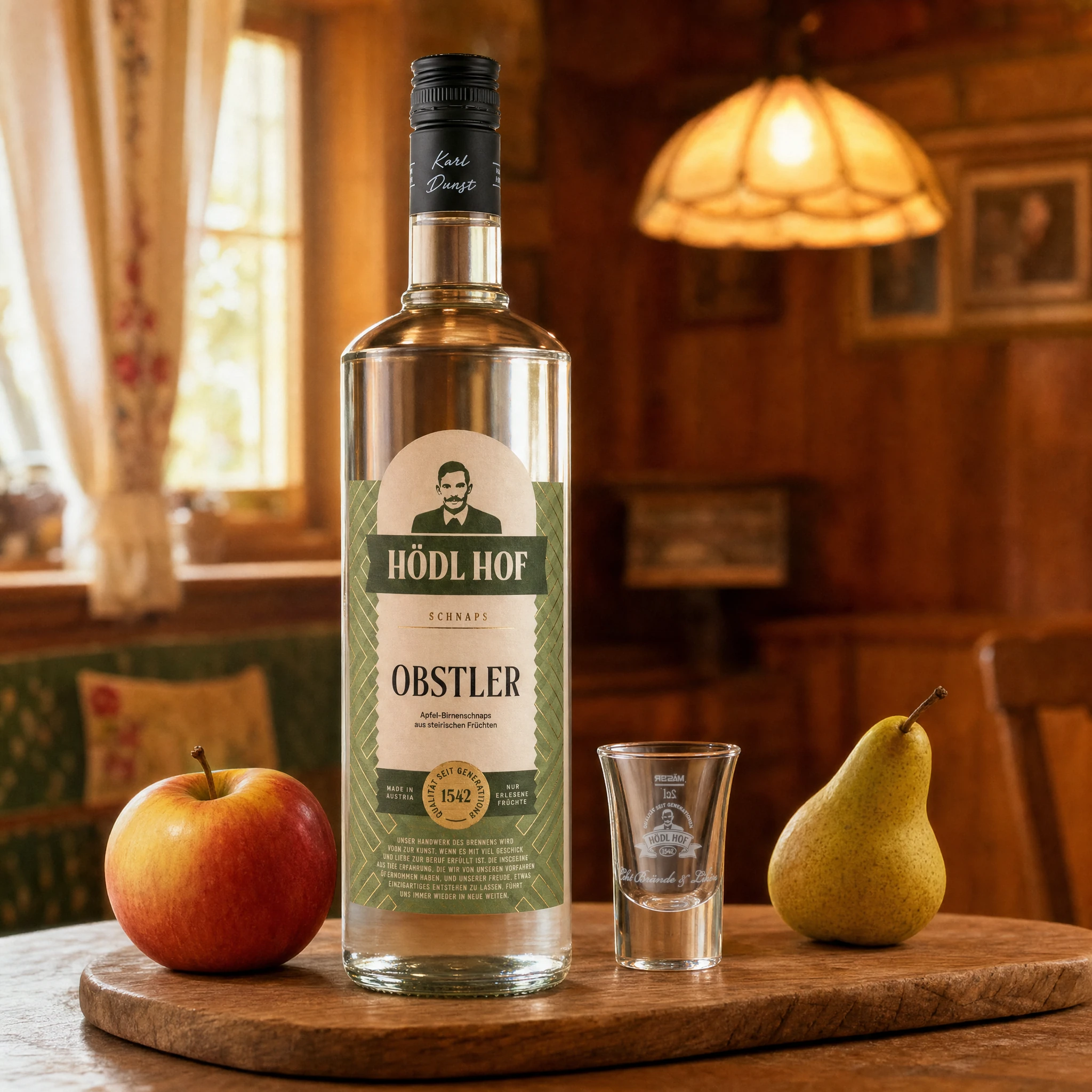 Hödl Hof Obstler Schnaps | 38% Vol. | 1,0l