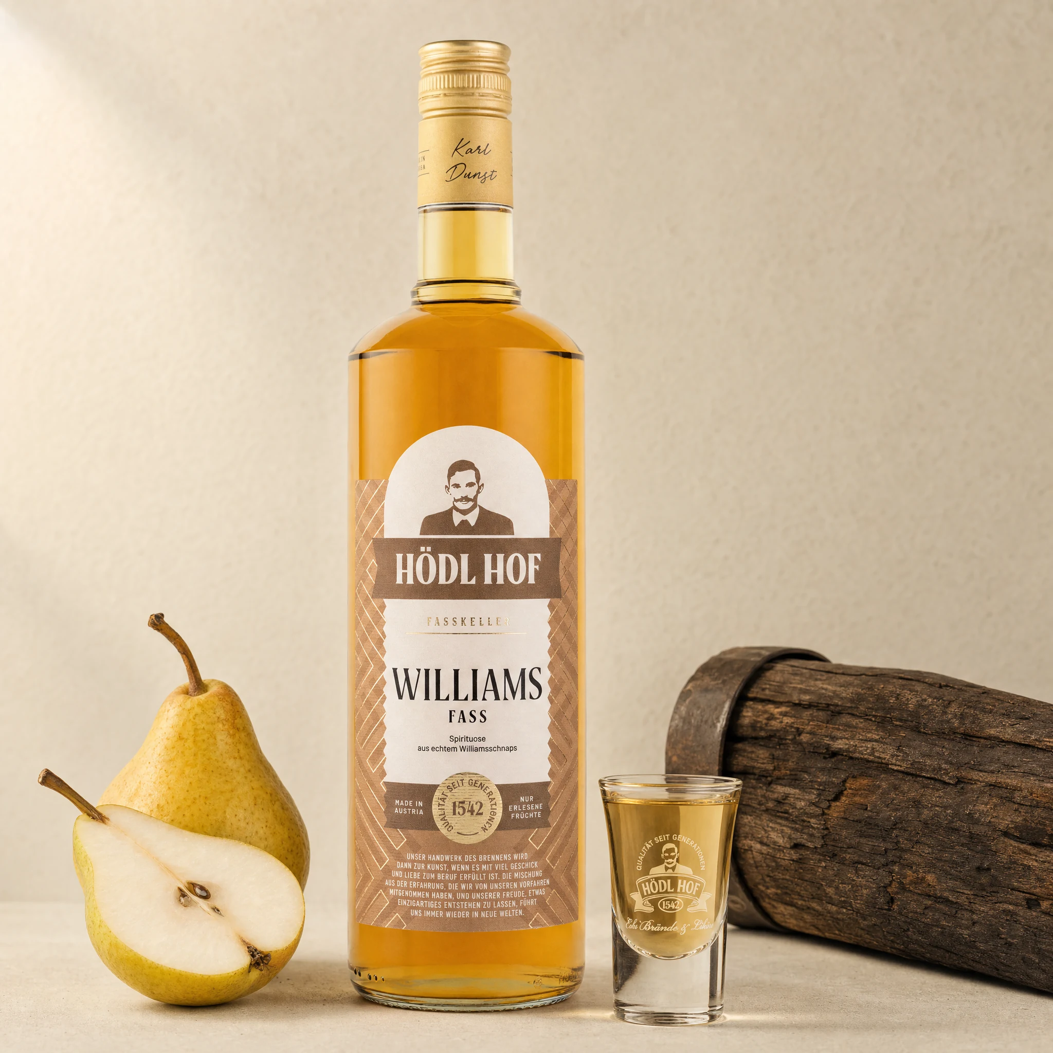 Hödl Hof Alte Williams Schnaps | 38% Vol. | 1,0l