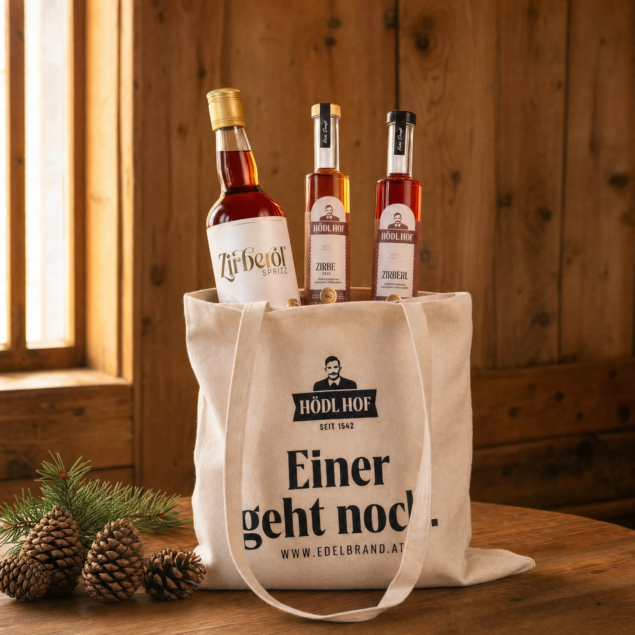 Zirbenschnaps Entdecker Vorteil-Set
