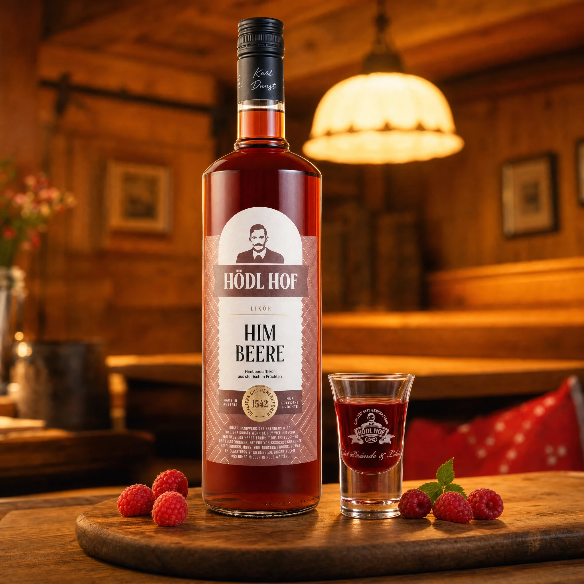 Hödl Hof Himbeere Likör | 20% Vol. | 1,0l