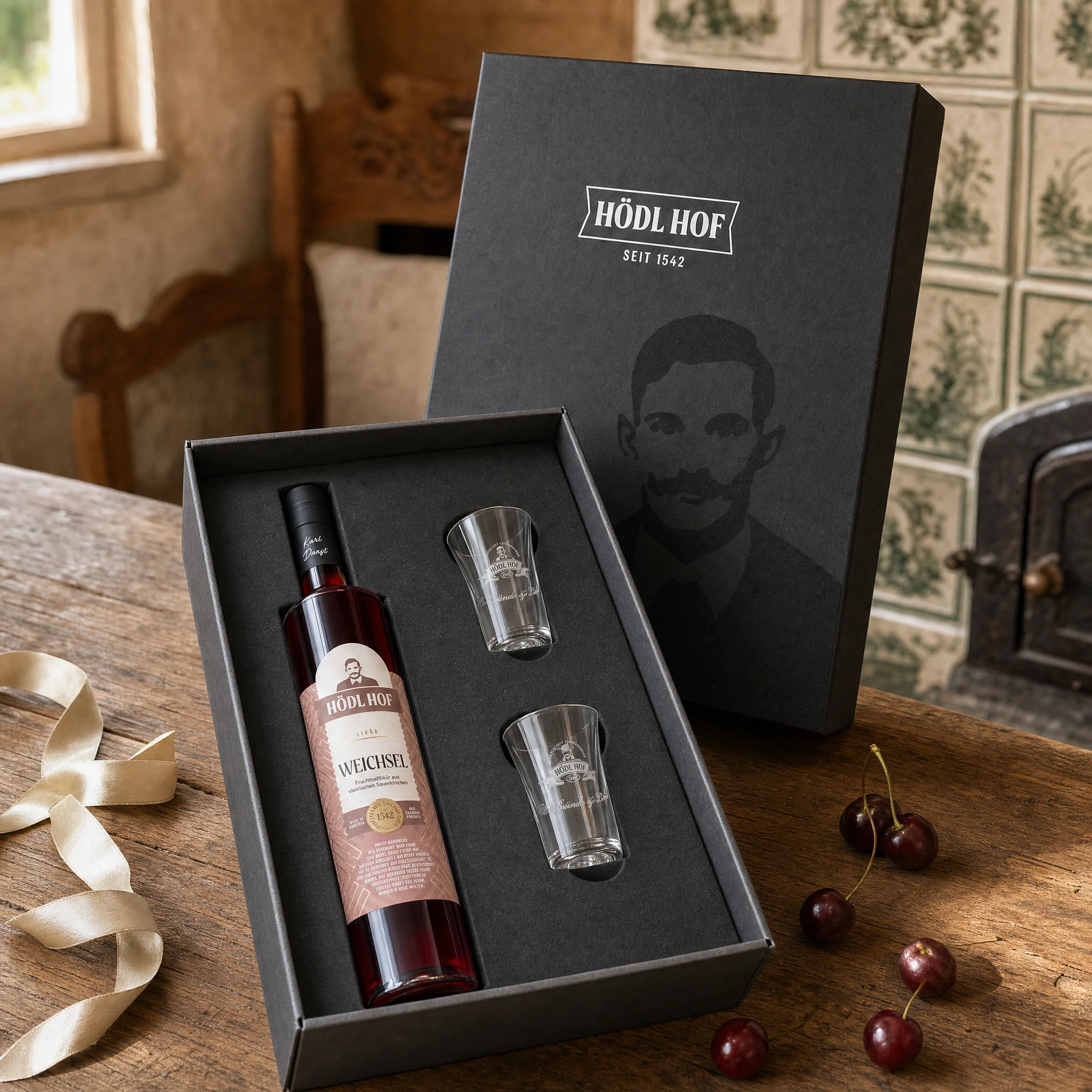 Hödl Hof Geschenkset Weichsel Likör | 0.5l