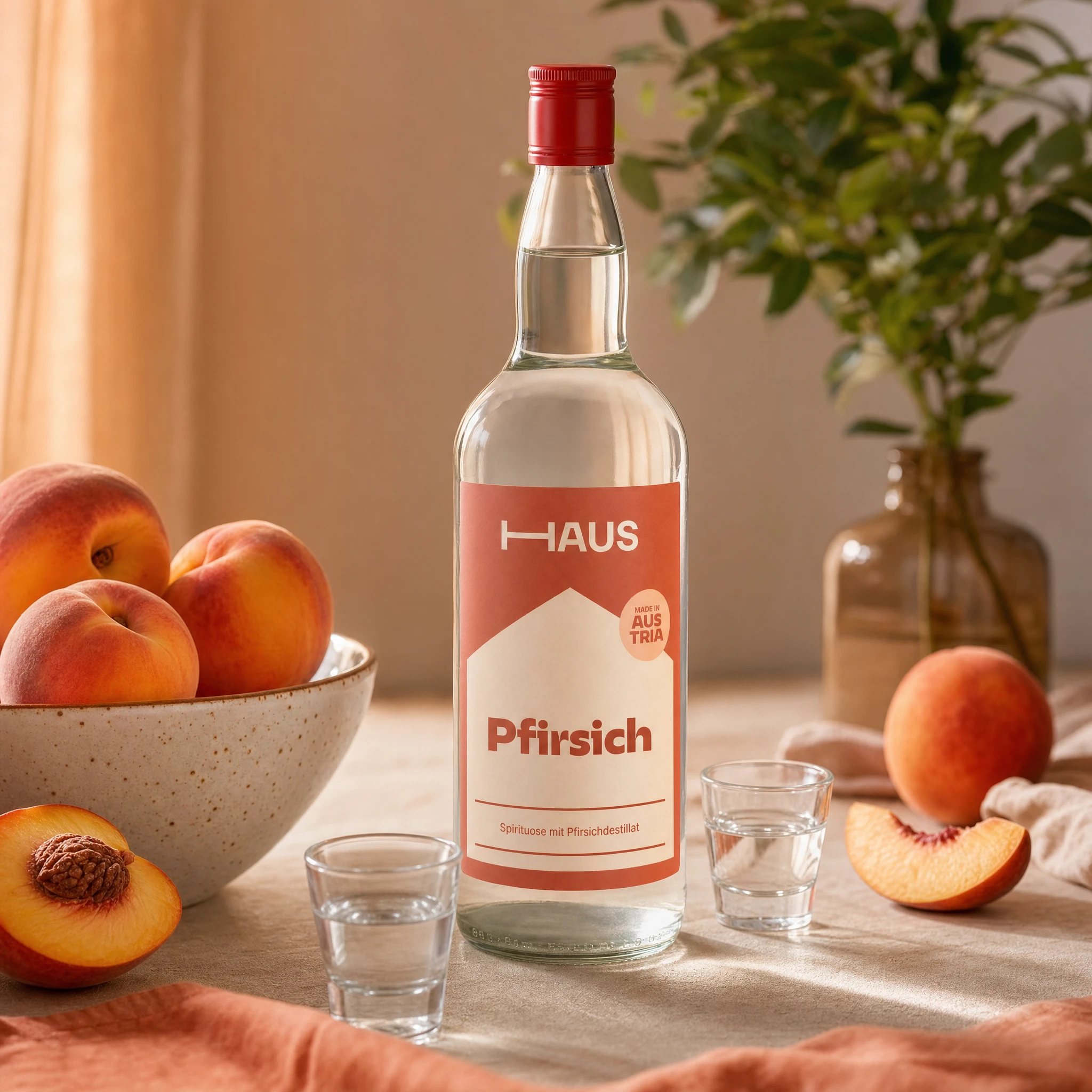 HAUS Schnaps Pfirsich | 33% Vol. | 1,0l