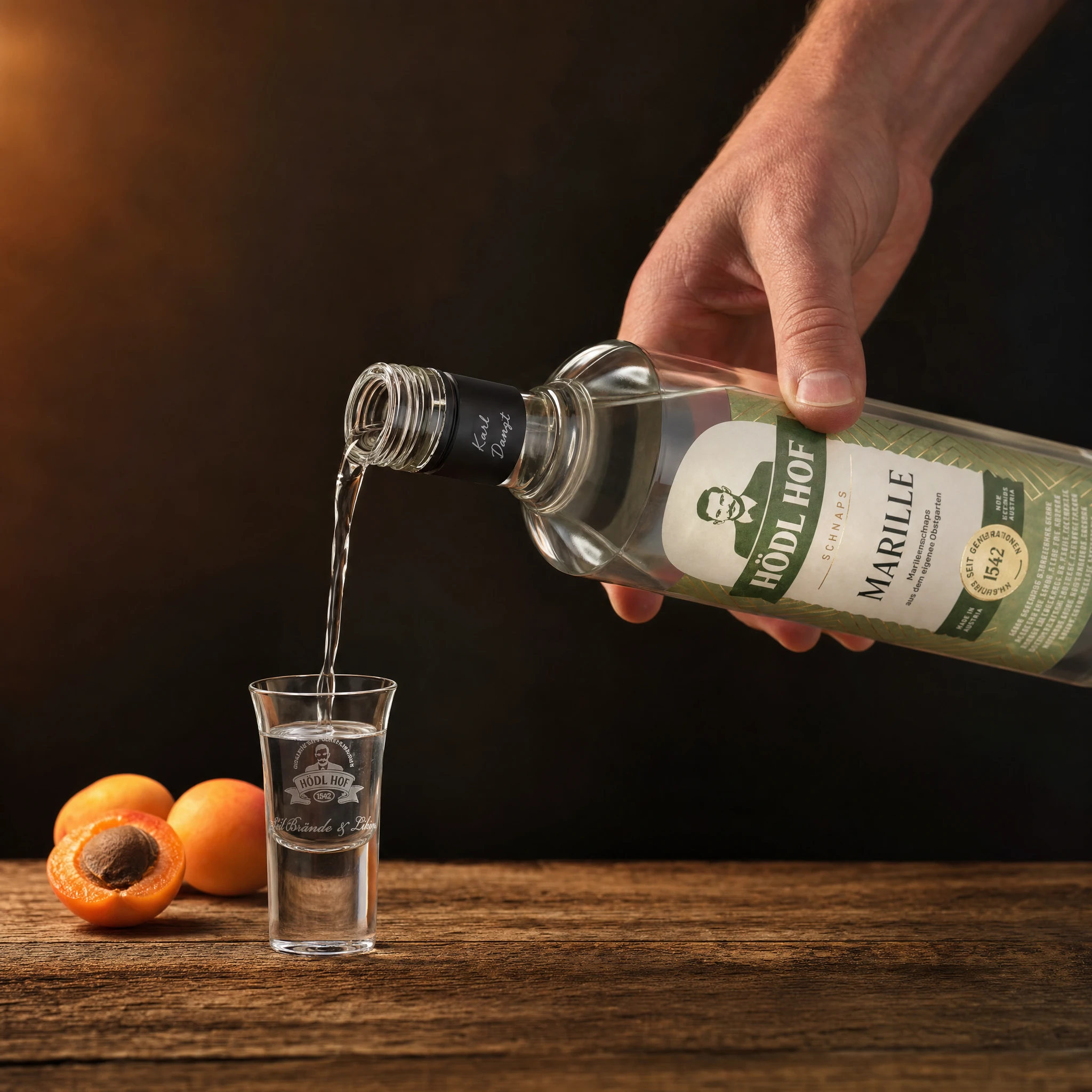 Hödl Hof Marille Schnaps | 38% Vol. | 1,0l