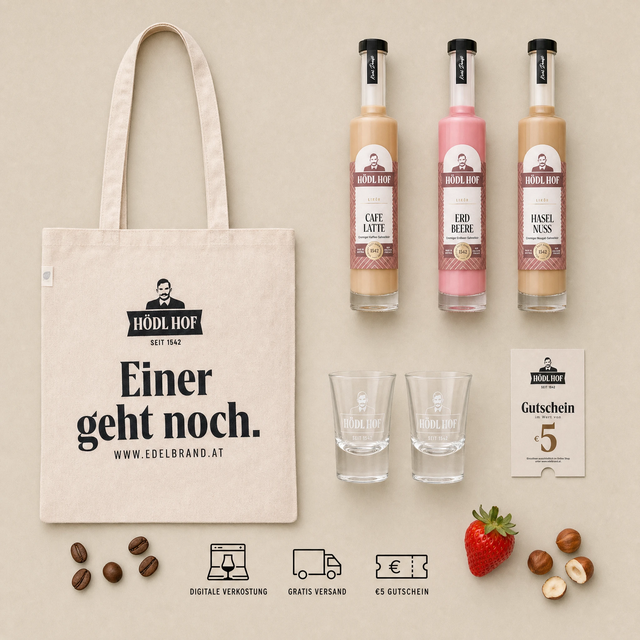 Creme Likör Vorteil-Set