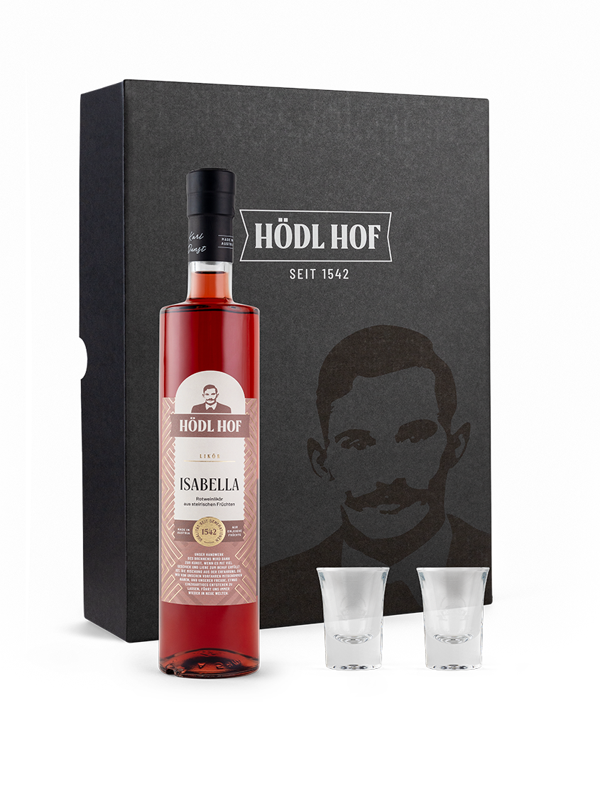 Hödl Hof Geschenkset "Uhudler" Isabella Likör | 0.5l