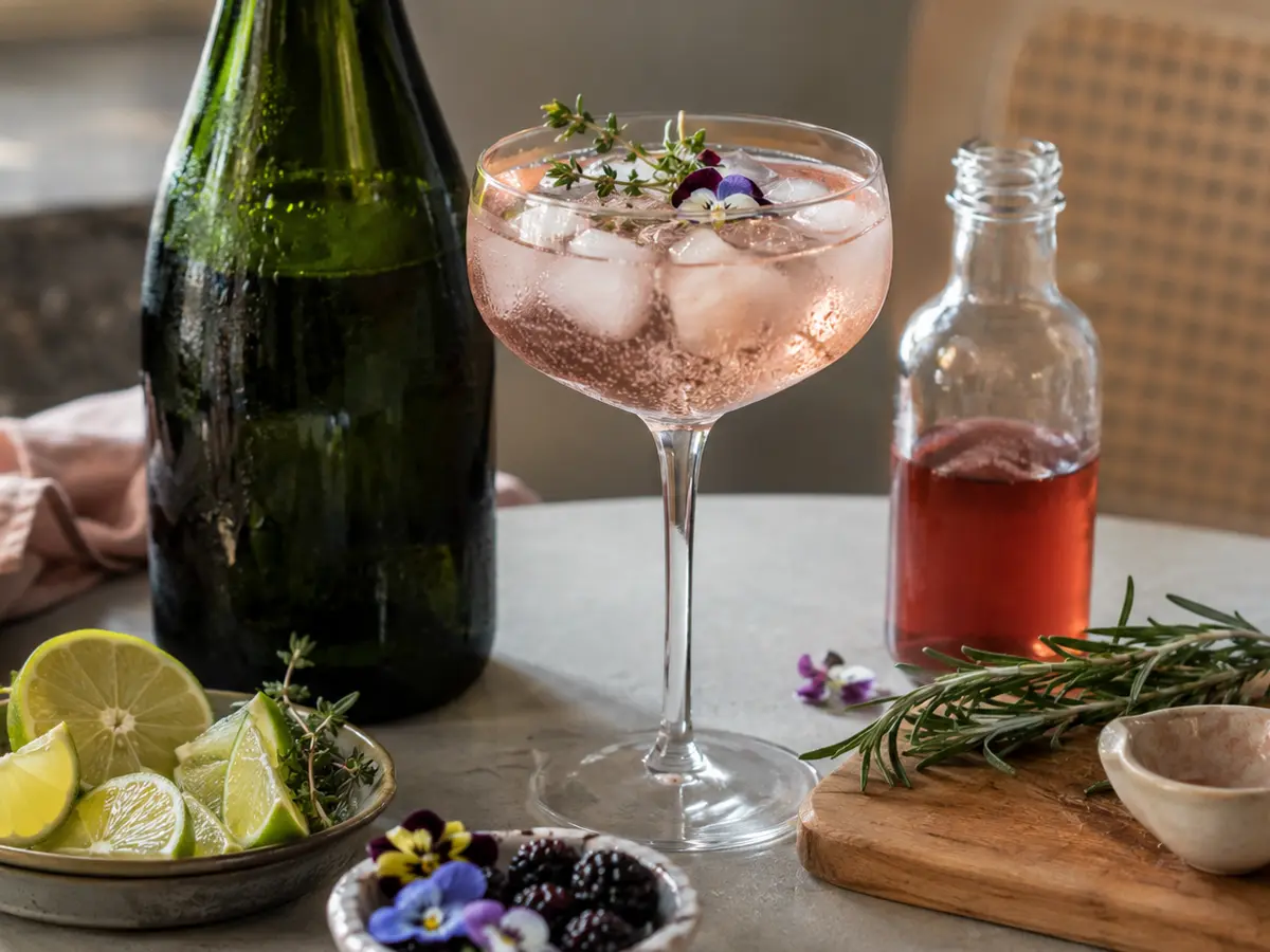 Schneller Cocktail mit Sekt