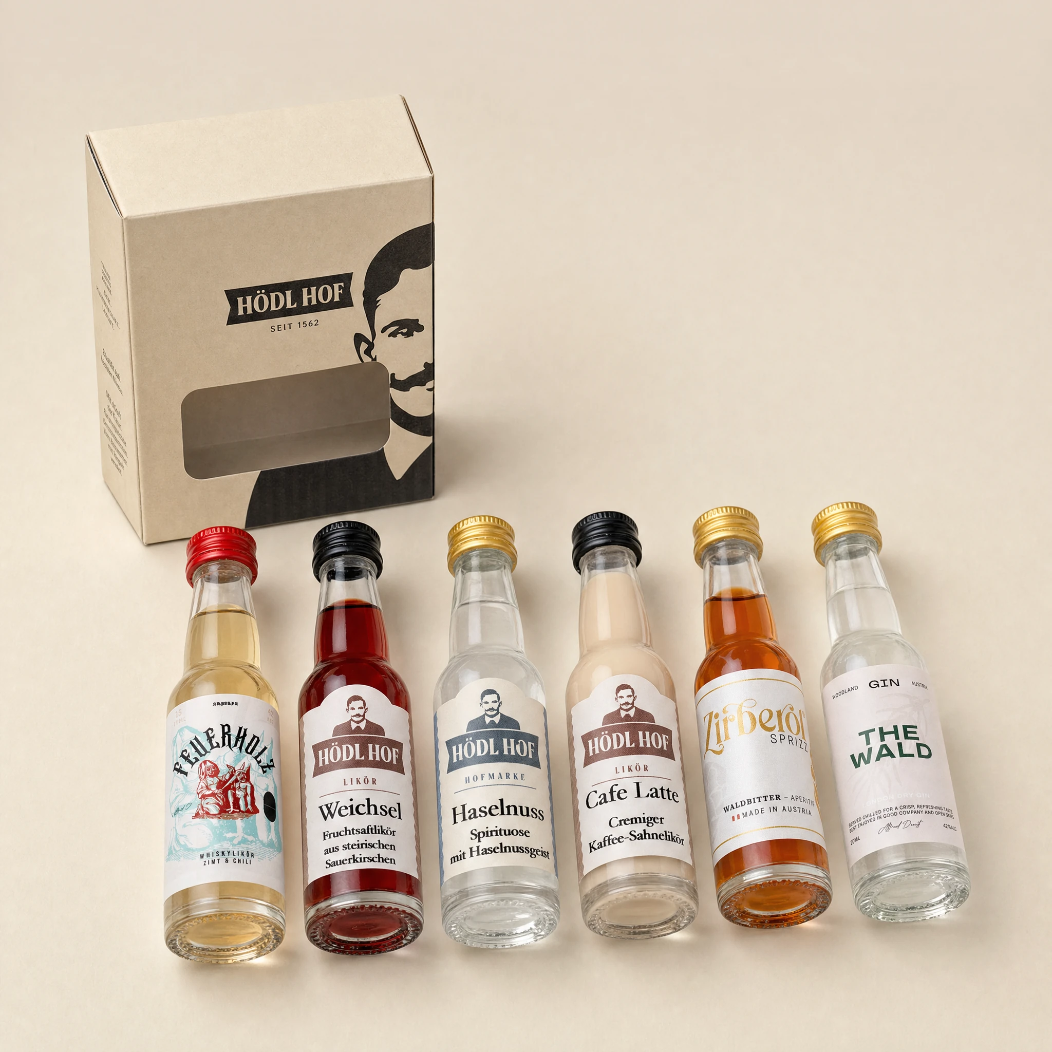 Hödl Hof Bestes Miniaturen Probierset | 6x0,02l