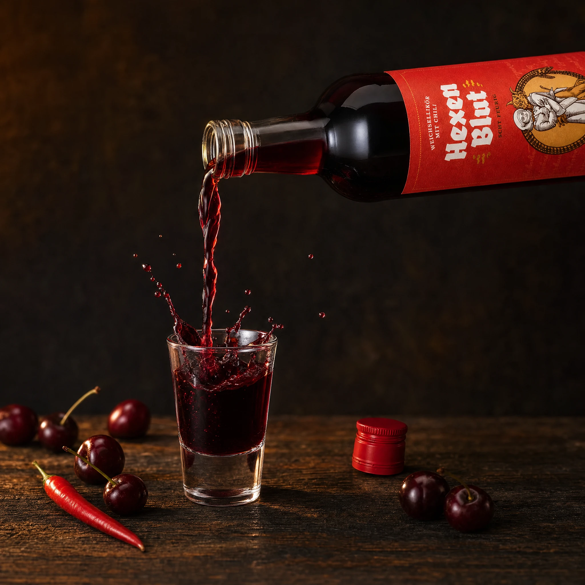 Hexenblut Weichsellikör mit Chili | 20% Vol. | 0,7l