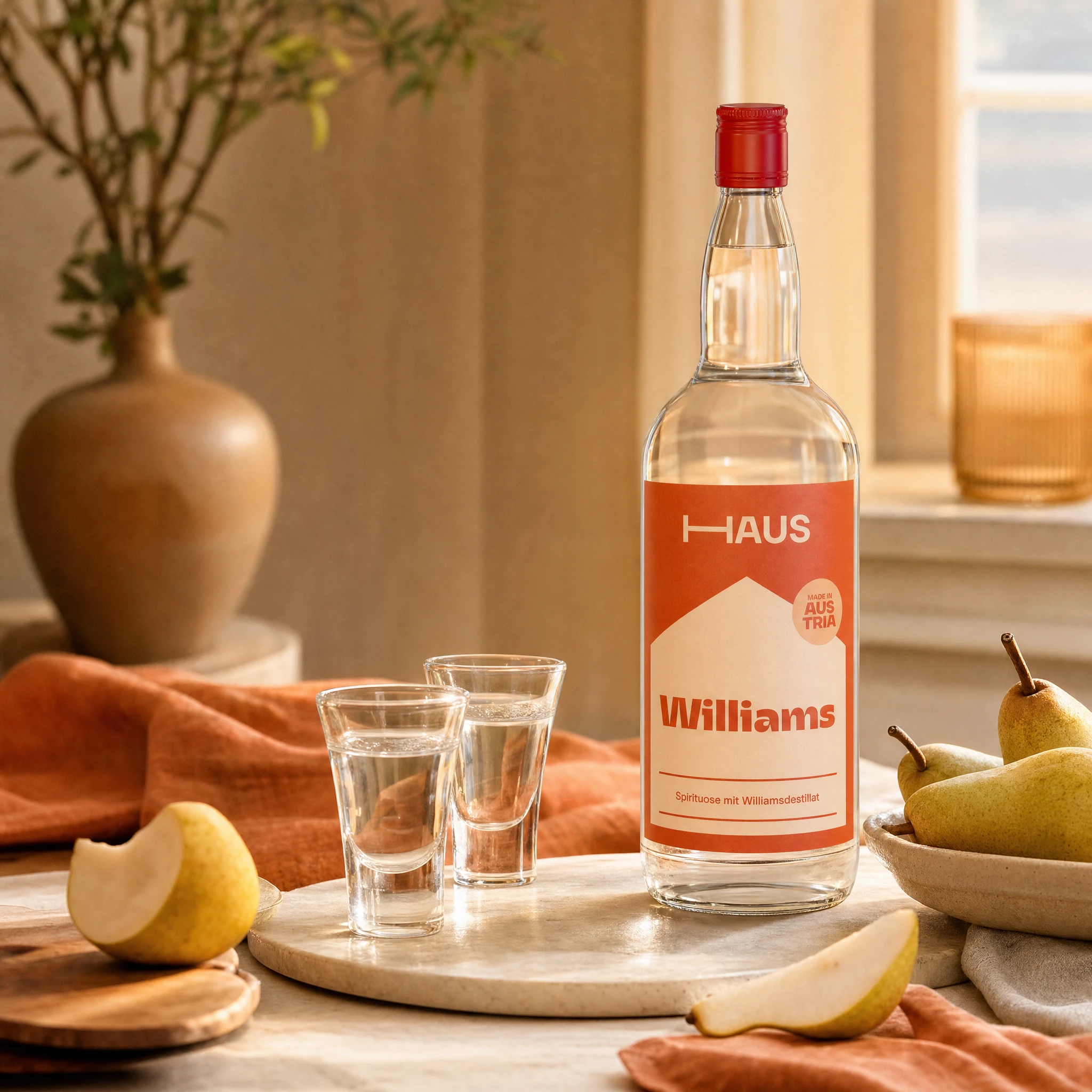 Williams Schnaps in geselliger Runde
