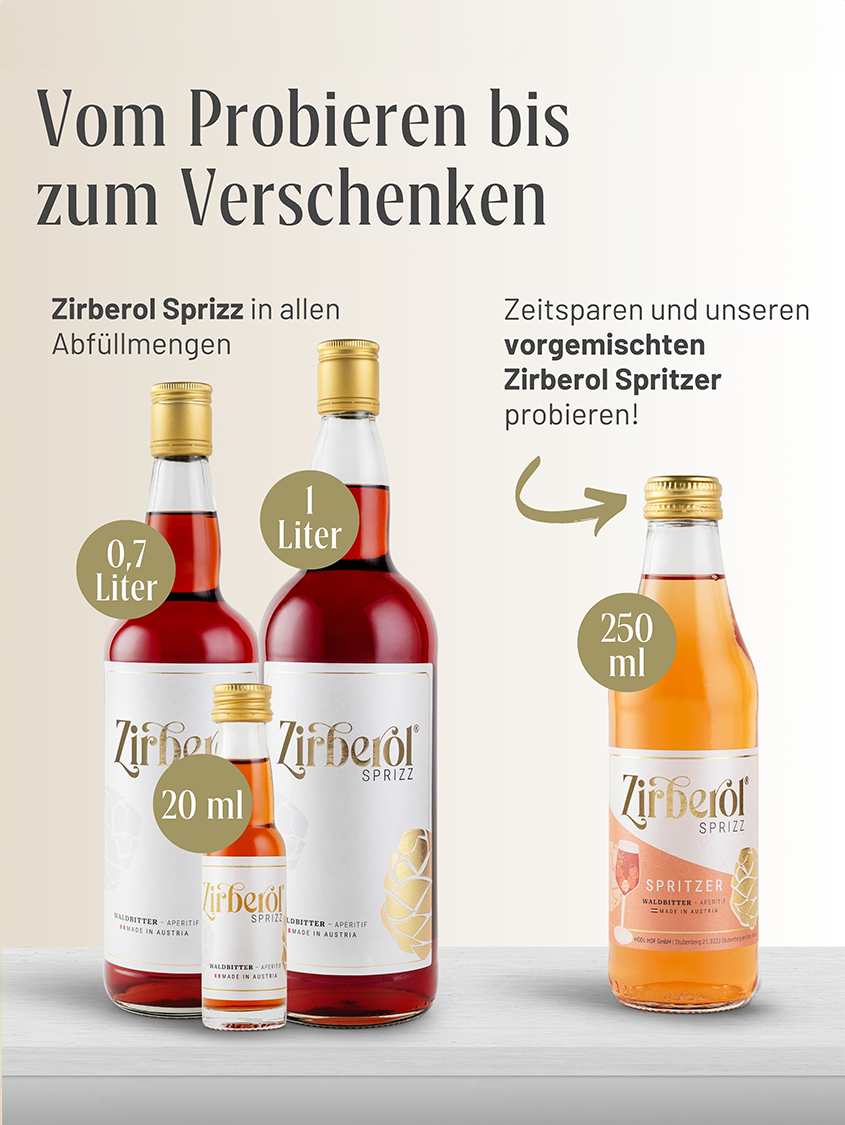 Zirberol Sprizz Waldbitter | 16% Vol. | 1,0l 