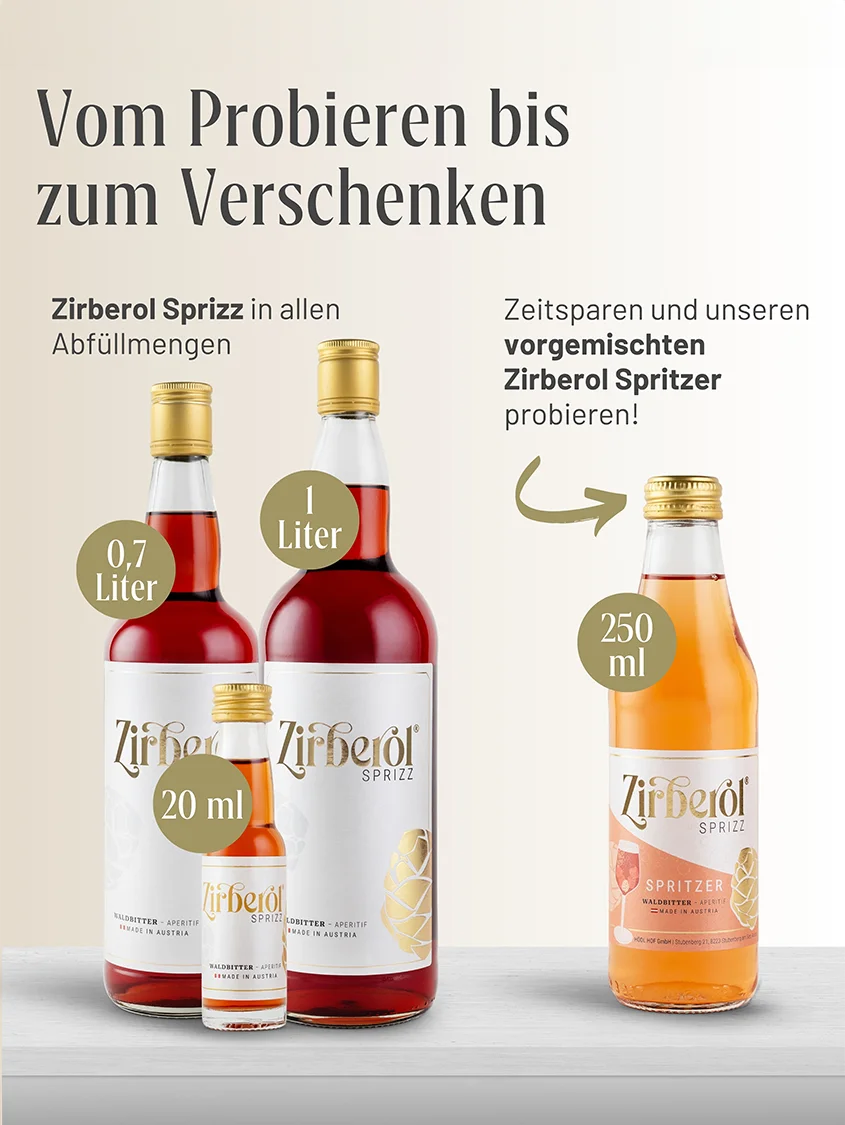 Zirberol Sprizz Waldbitter | 16% Vol. | 1,0l 