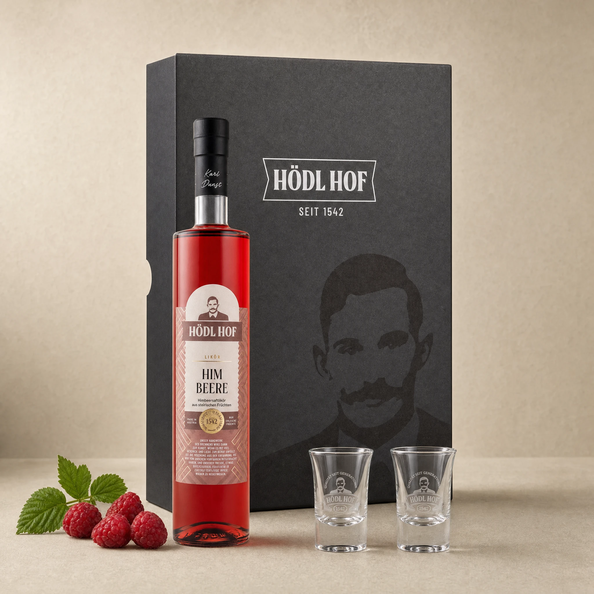 Hödl Hof Geschenkset Himbeer Likör | 0.5l