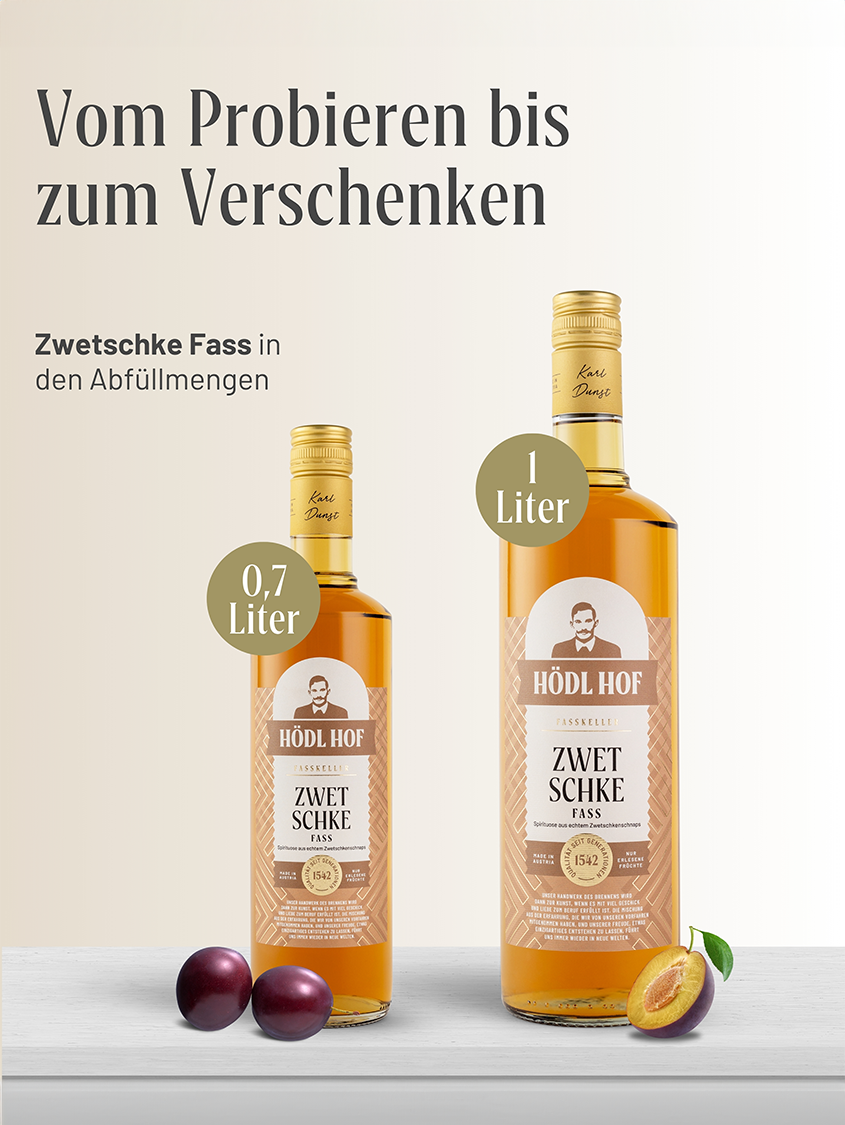 Hödl Hof Zwetschke Fass Schnaps Fassgelagert | 38% Vol. | 1,0l