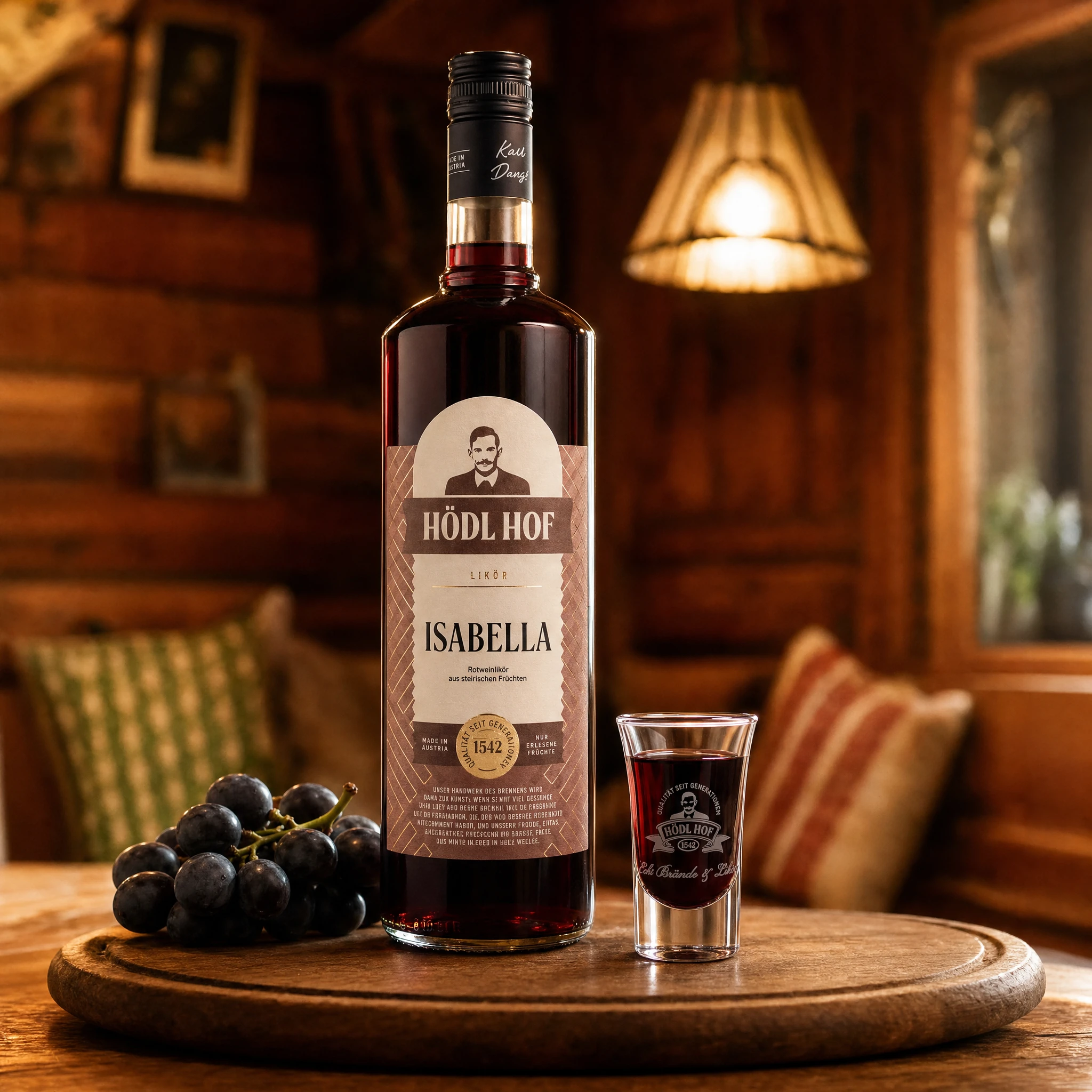 Hödl Hof "Uhudler" Isabella Likör | 20% Vol. | 1,0l