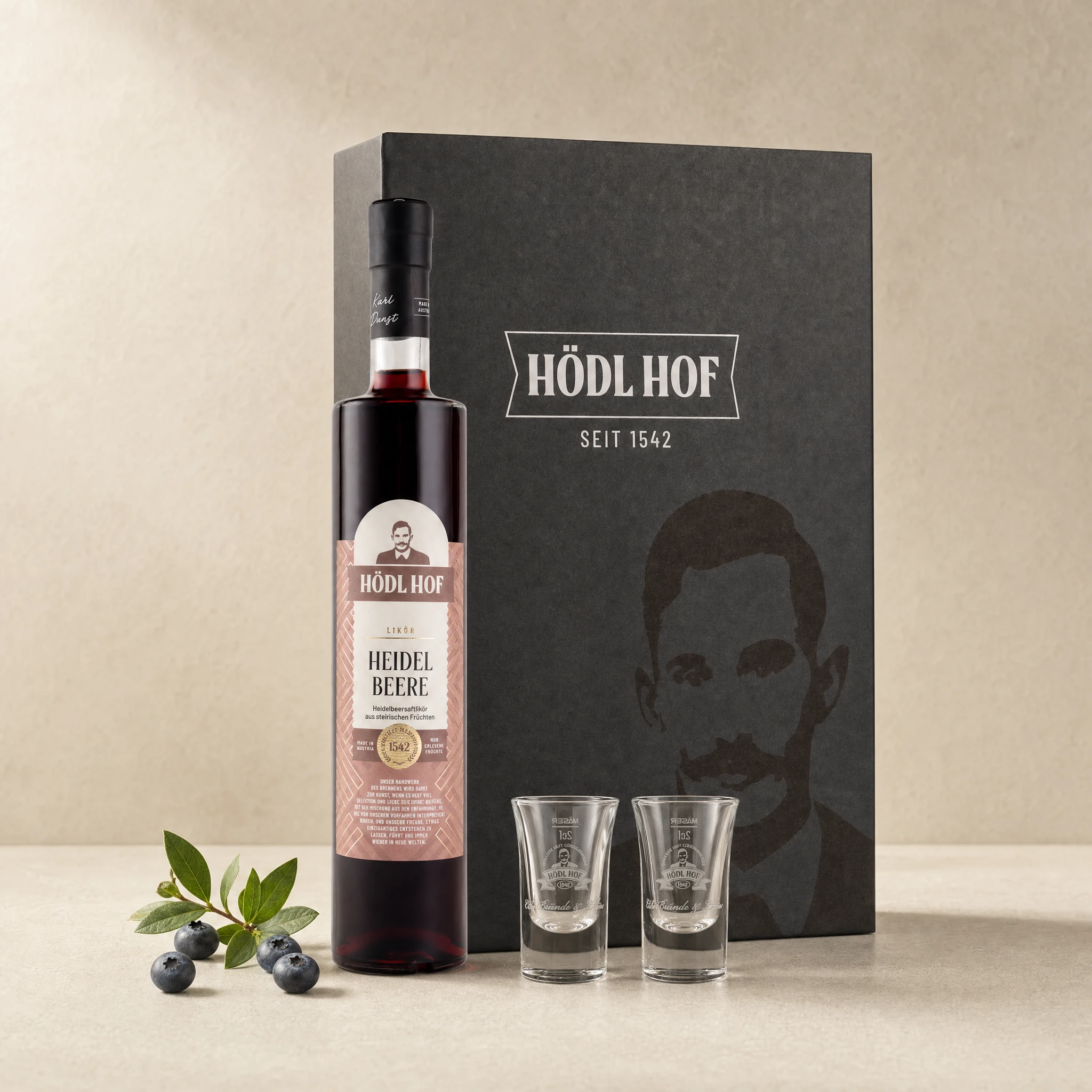 Hödl Hof Geschenkset Heidelbeer Likör | 0.5l
