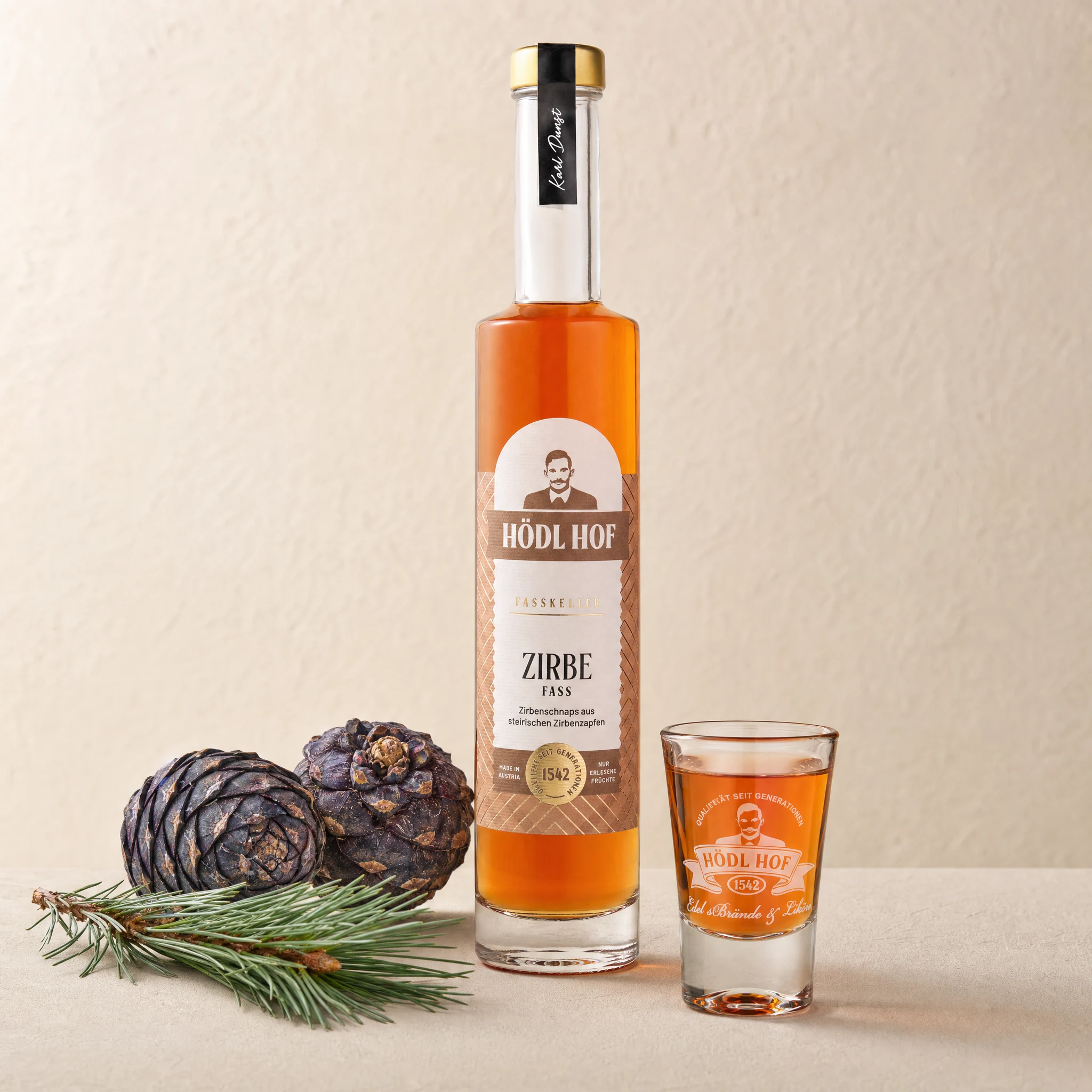 Hödl Hof Alte Zirbe Schnaps | 38% Vol. | 0,2l