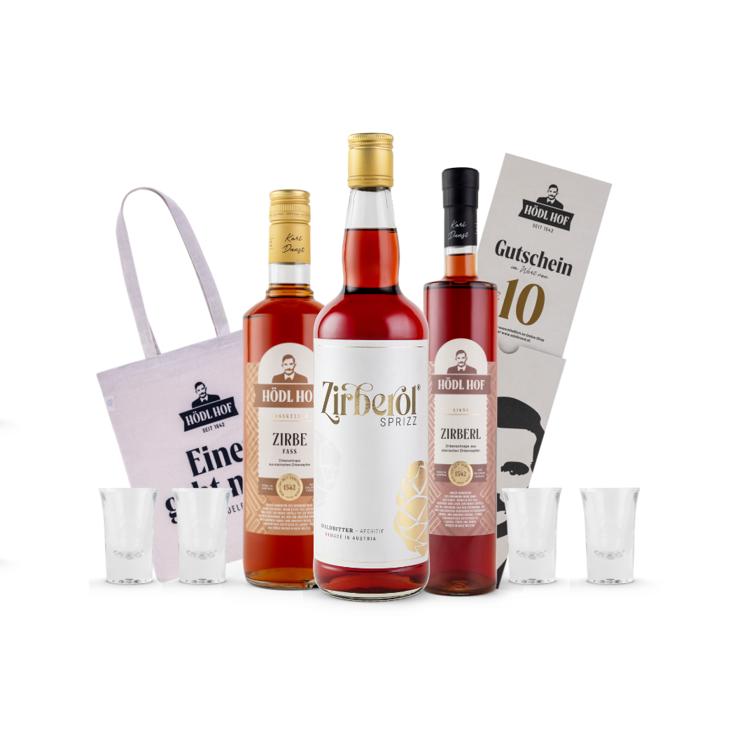 Zirbenschnaps Genießer Vorteil-Set