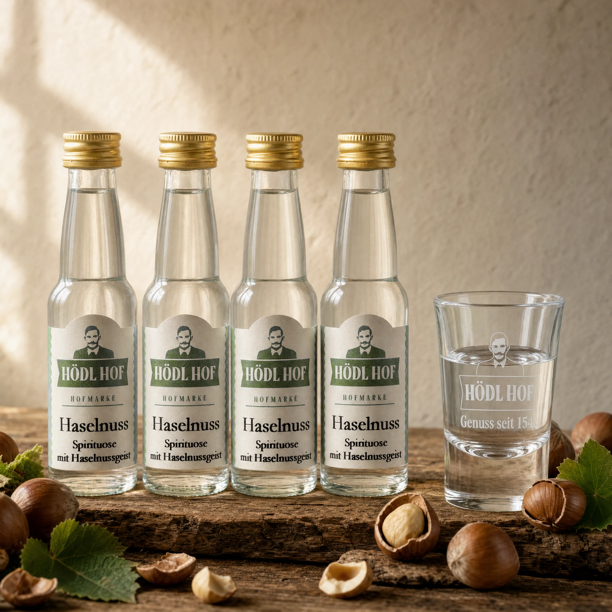 Hödl Hof Haselnuss Schnaps | 33% Vol. | 24x0,02l