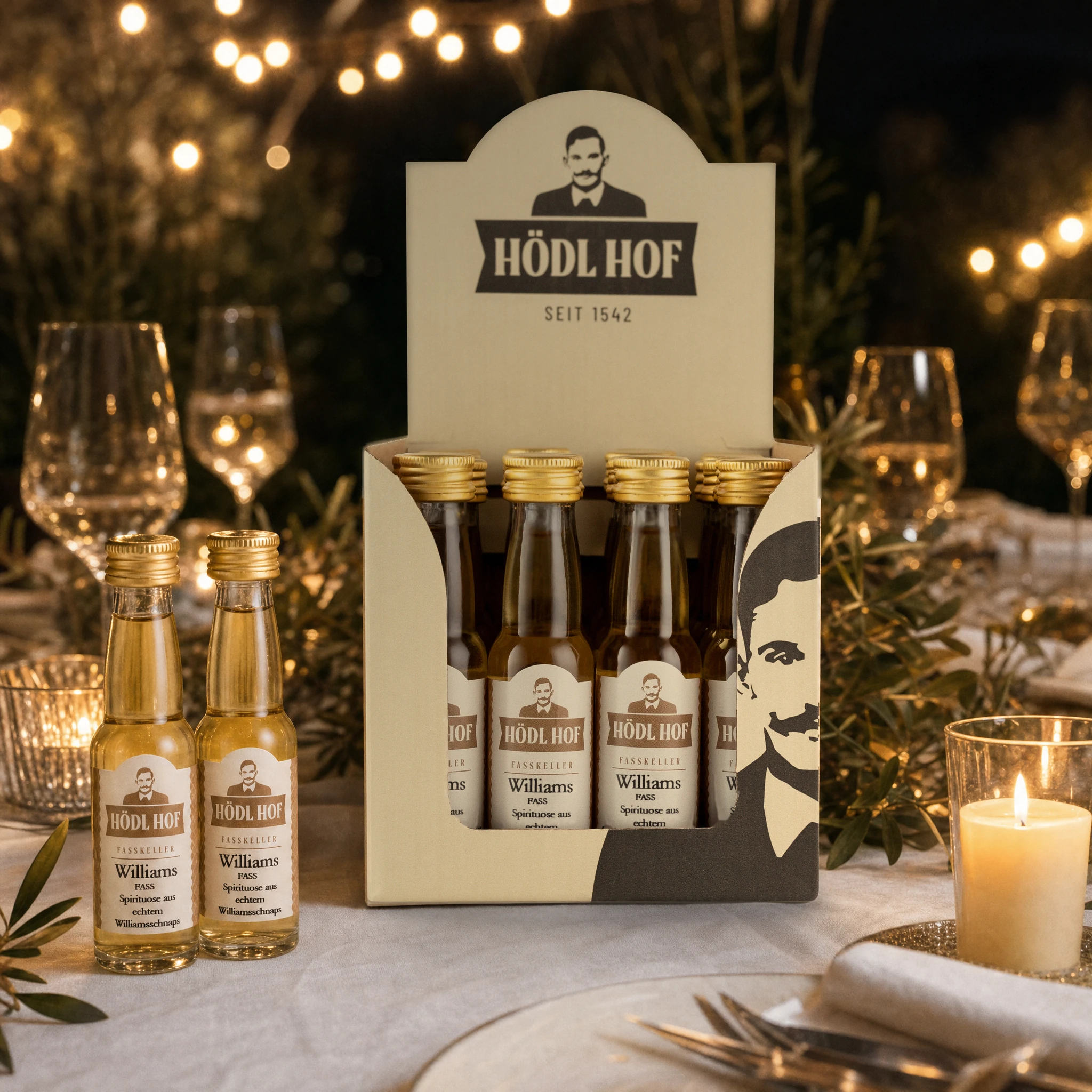 Hödl Hof Alte Williams Schnaps | 38% Vol. | 24x0,02l