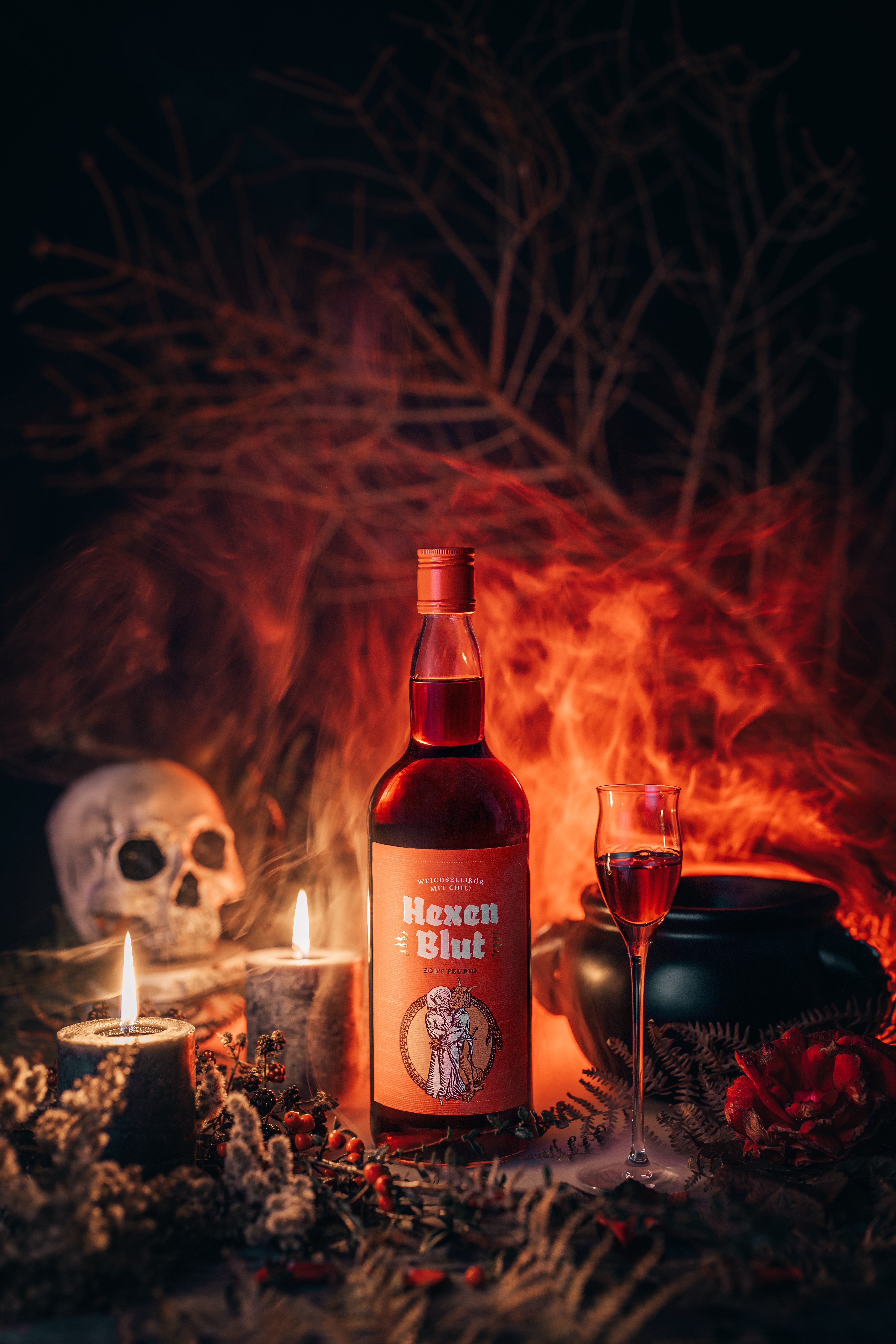 Hexenblut Weichsellikör mit Chili | 20% Vol. | 1,0l