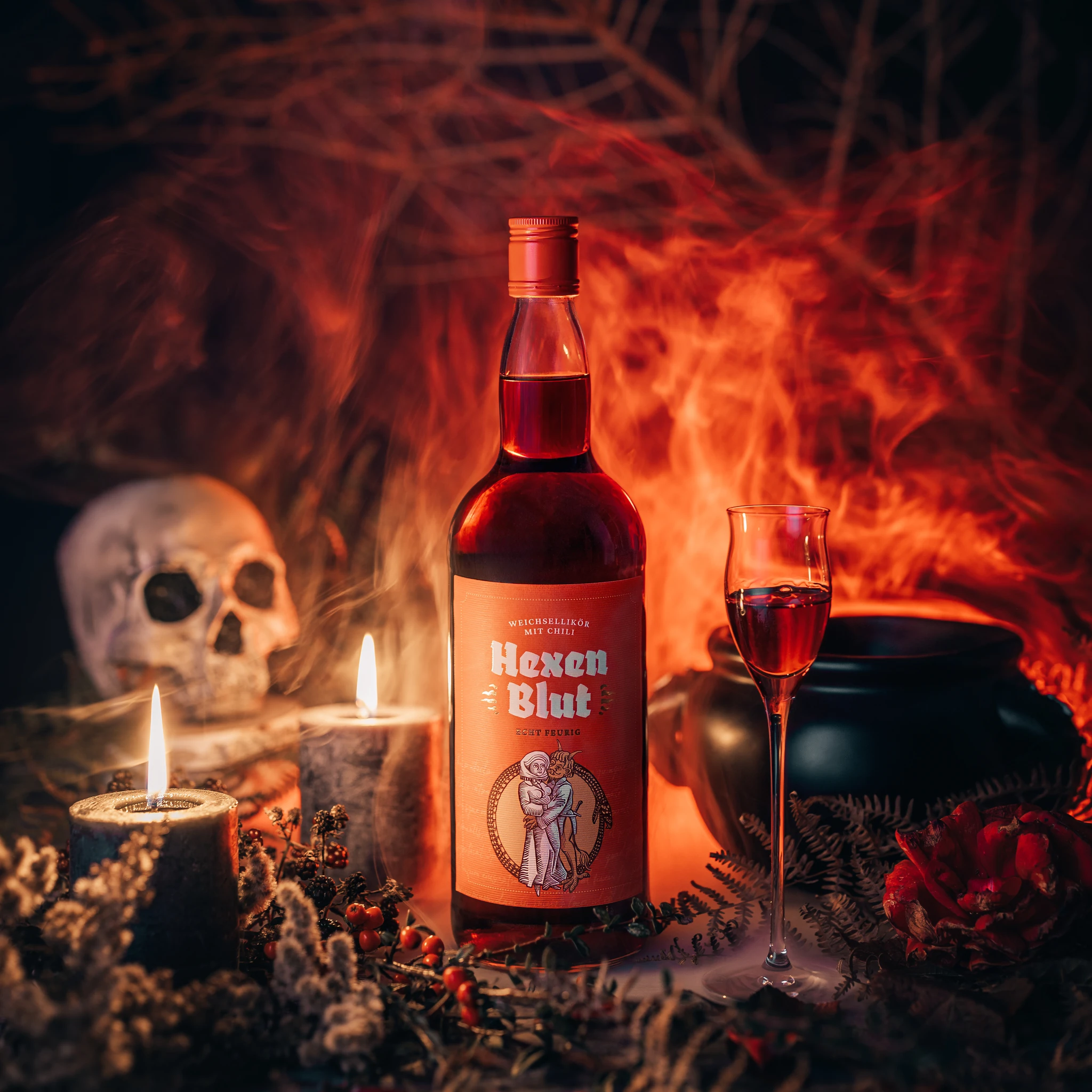 Hexenblut Weichsellikör mit Chili | 20% Vol. | 1,0l