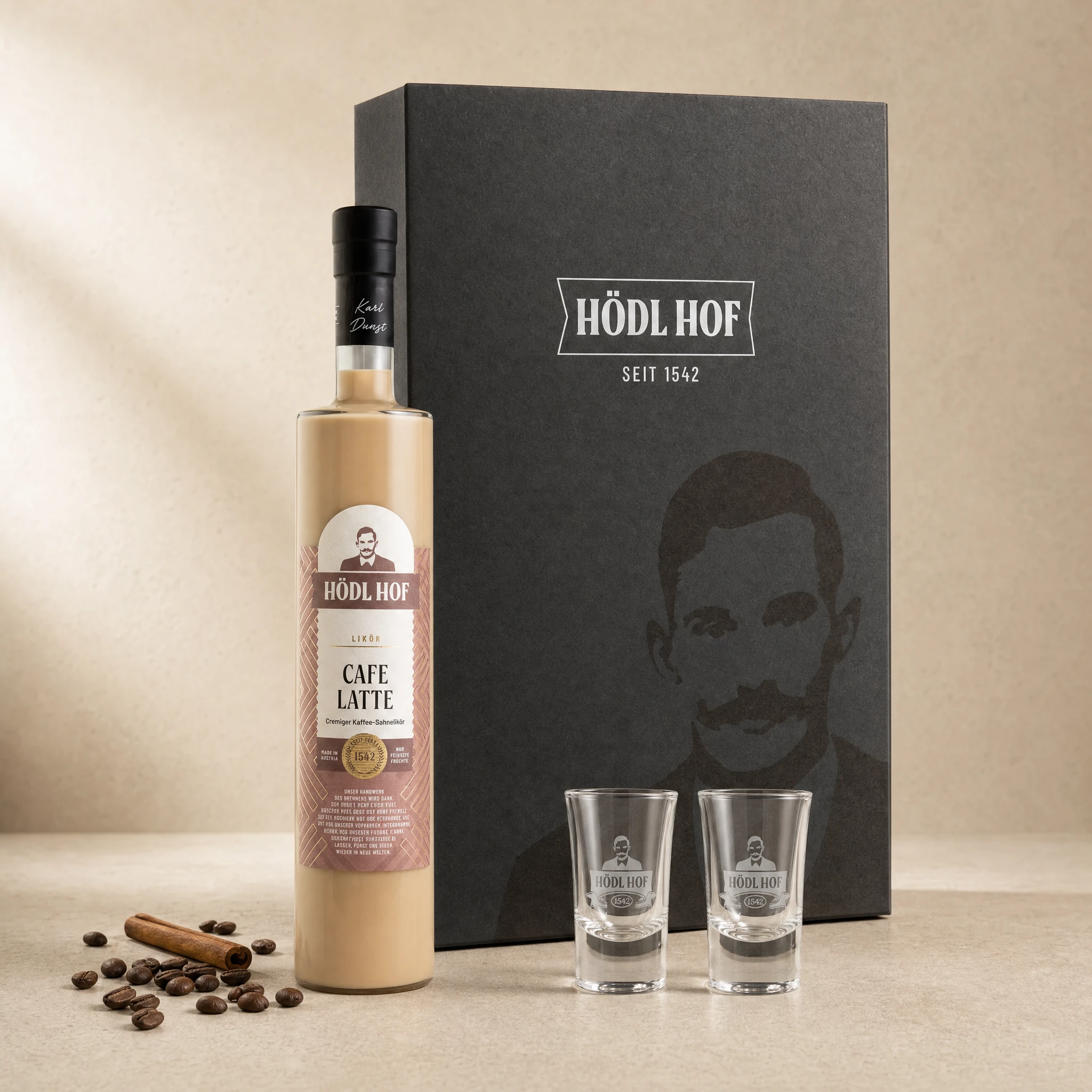 Hödl Hof Geschenkset Cafe Latte Creme Likör | 0,5l