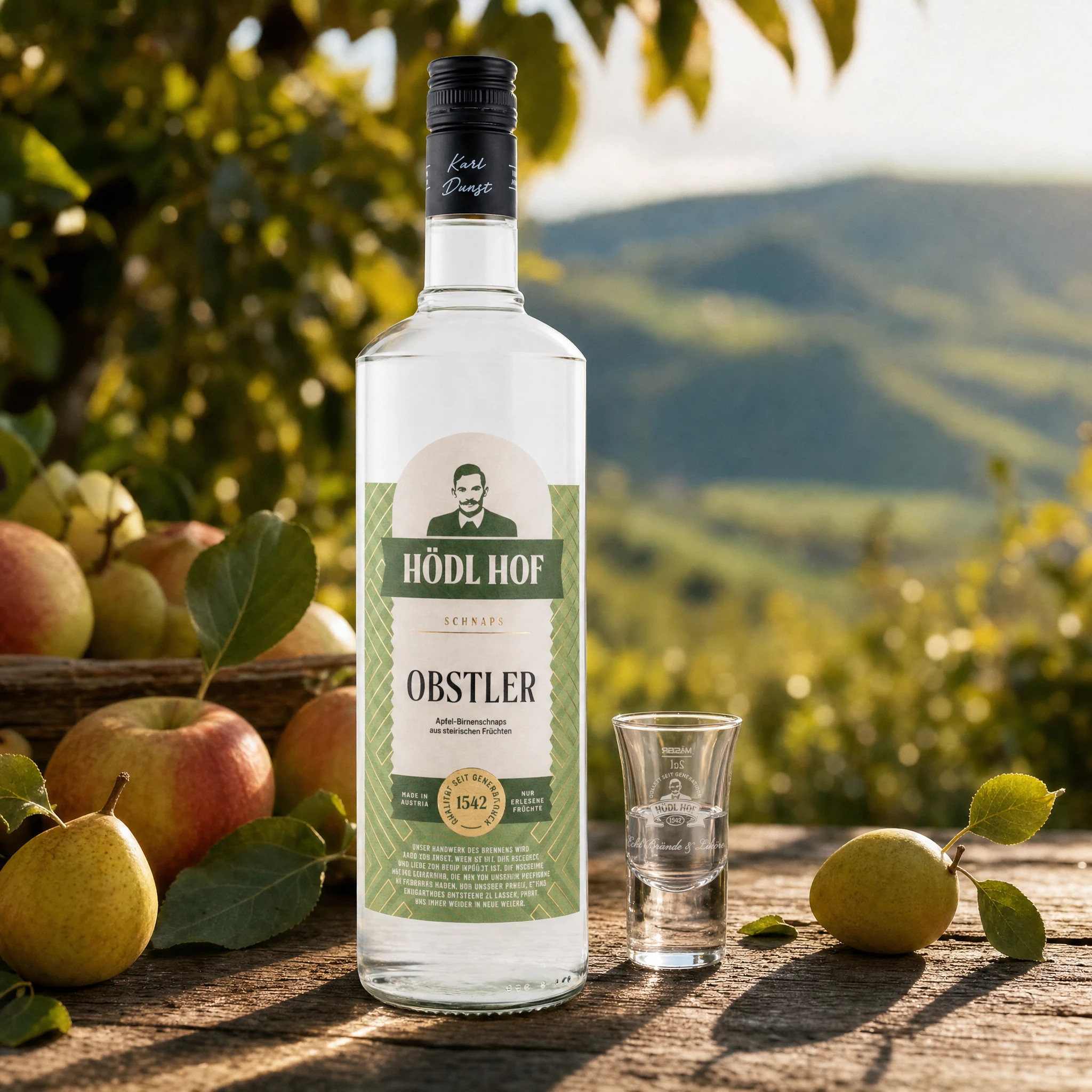 Hödl Hof Obstler Schnaps | 38% Vol. | 1,0l