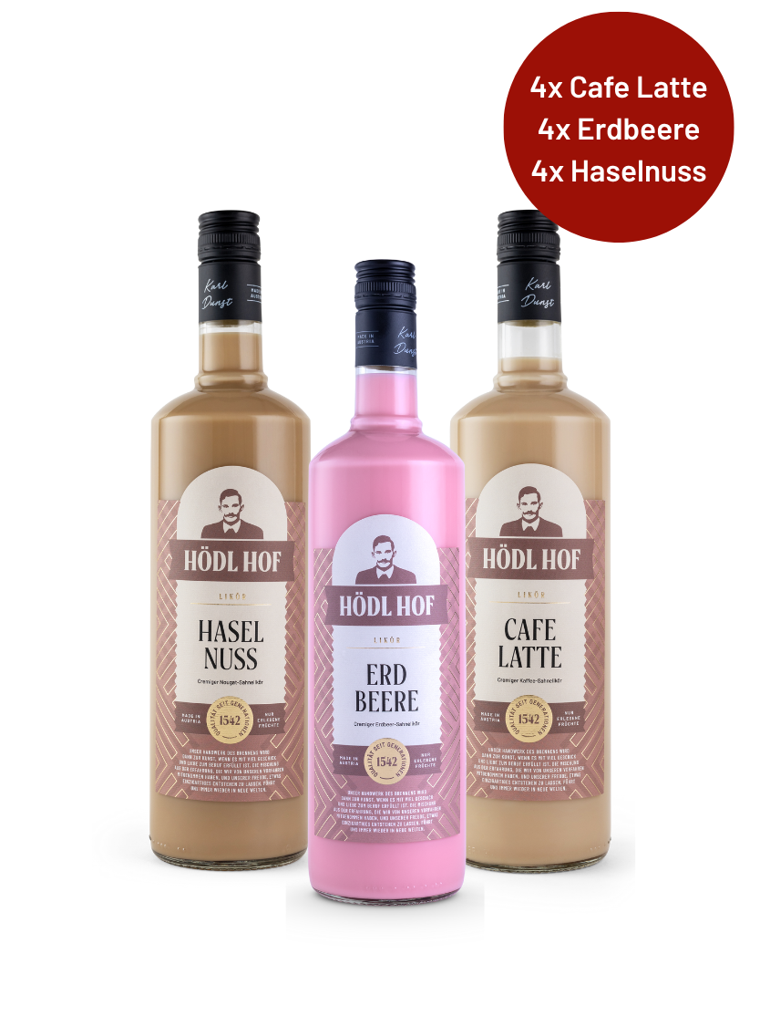 Creme-Likör Mega Deal (4x Cafe Latte, 4x Haselnuss, 4x Erdbeere) Creme-Likör Mega Deal (4x Cafe Latte, 4x Haselnuss, 4x Erdbeere)