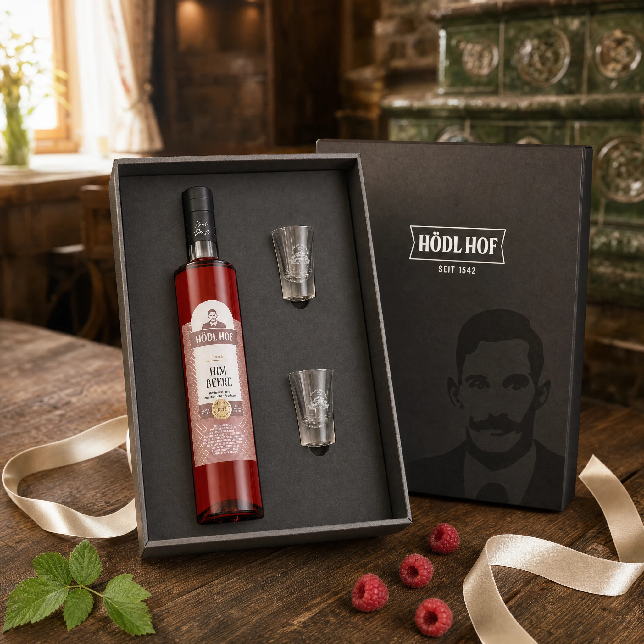 Hödl Hof Geschenkset Himbeer Likör | 0.5l