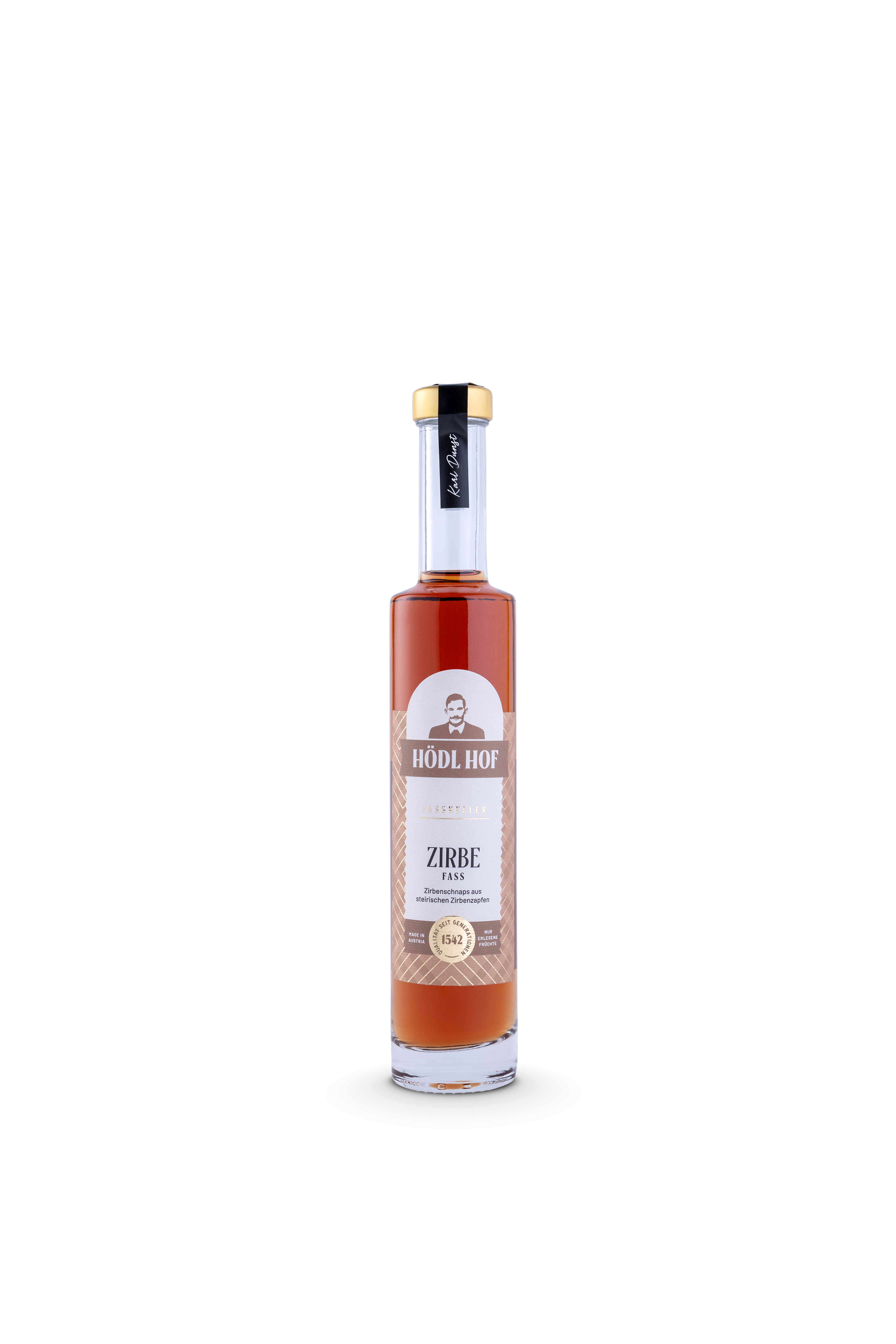 Hödl Hof Zirbe Fass Schnaps Fassgelagert | 38% Vol. | 0,2l