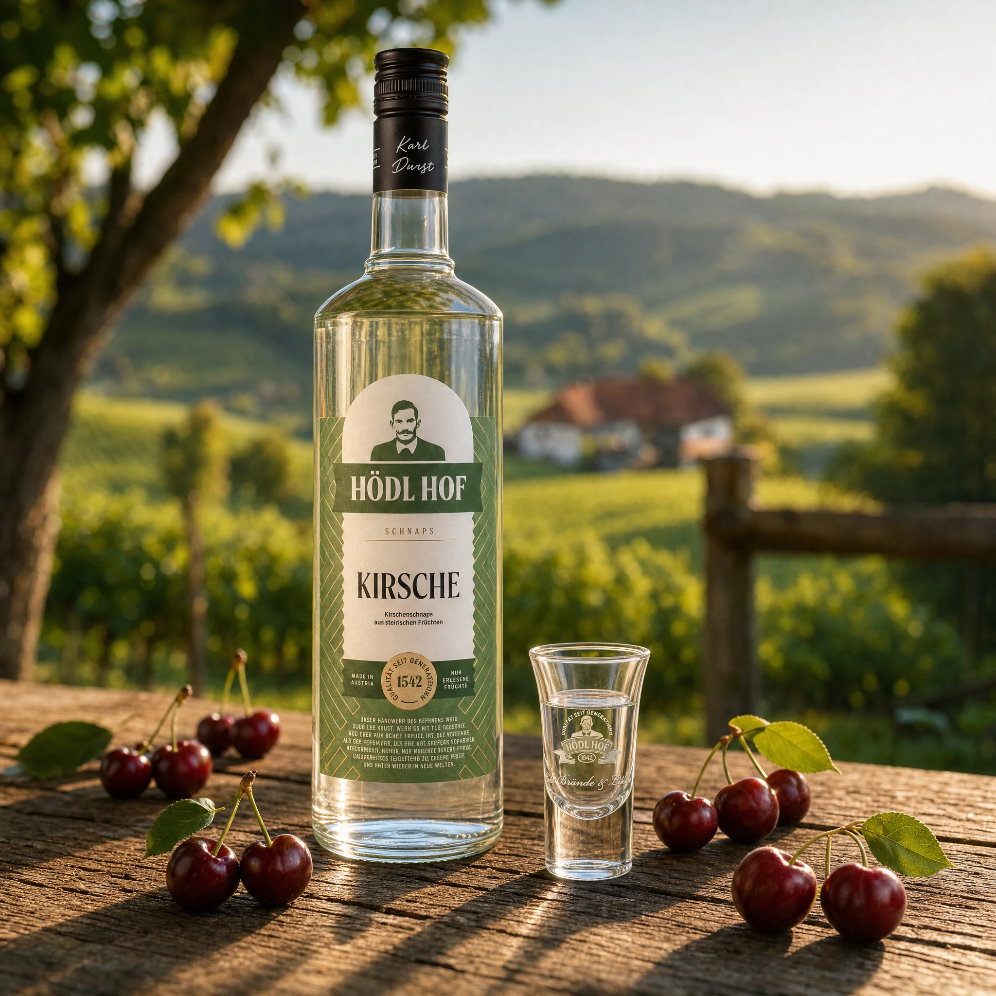 Hödl Hof Kirsche Schnaps | 38% Vol. | 1,0l