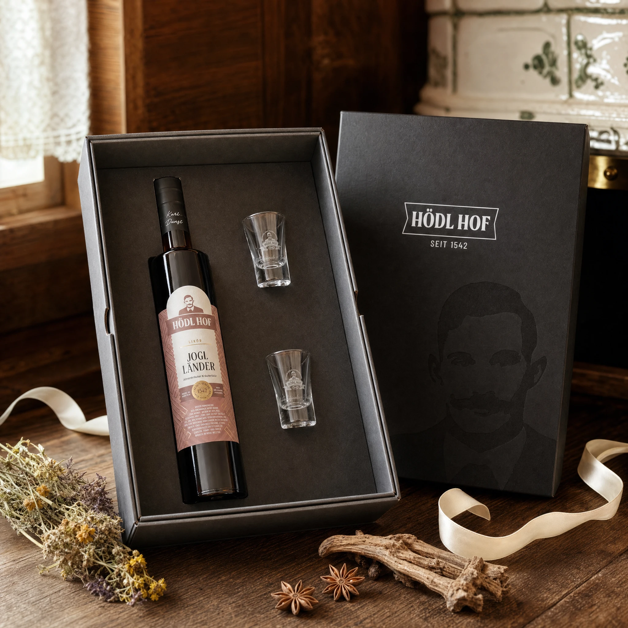 Hödl Hof Geschenkset Kräuter Likör "Joglländer" | 0.5l