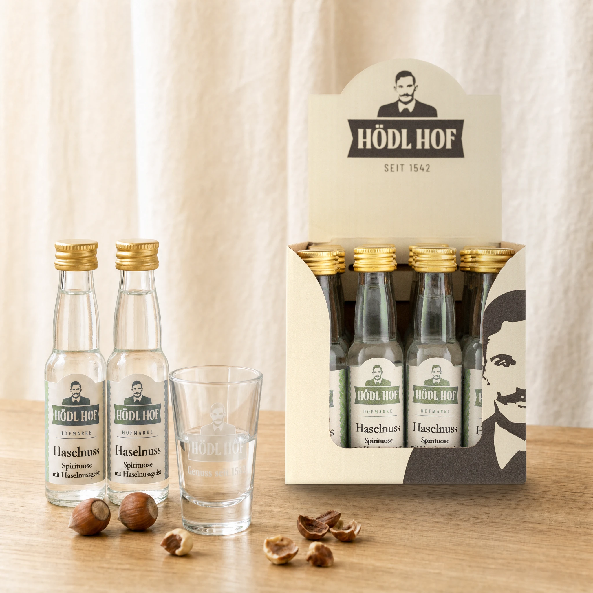 Hödl Hof Haselnuss Schnaps | 33% Vol. | 24x0,02l