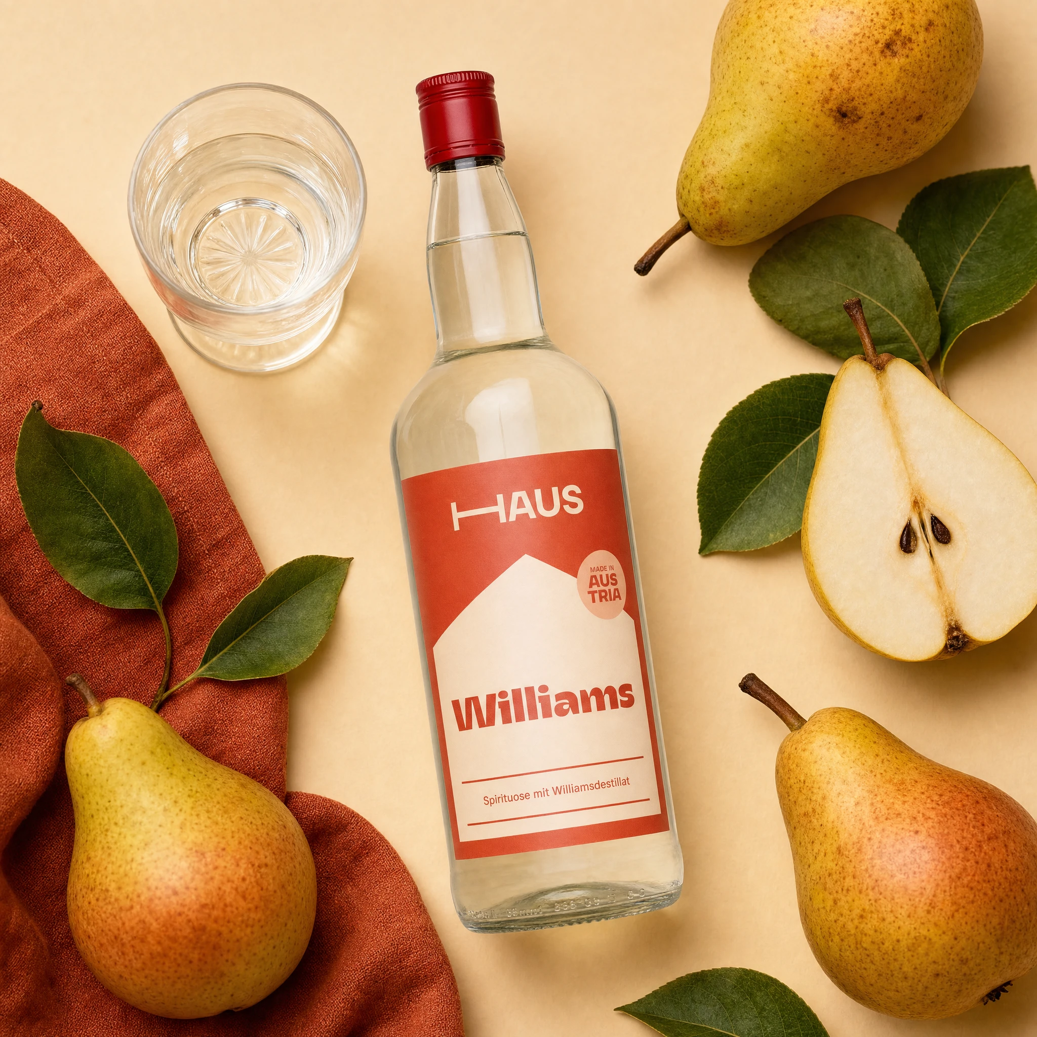 Williams Schnaps mit reifen Birnen