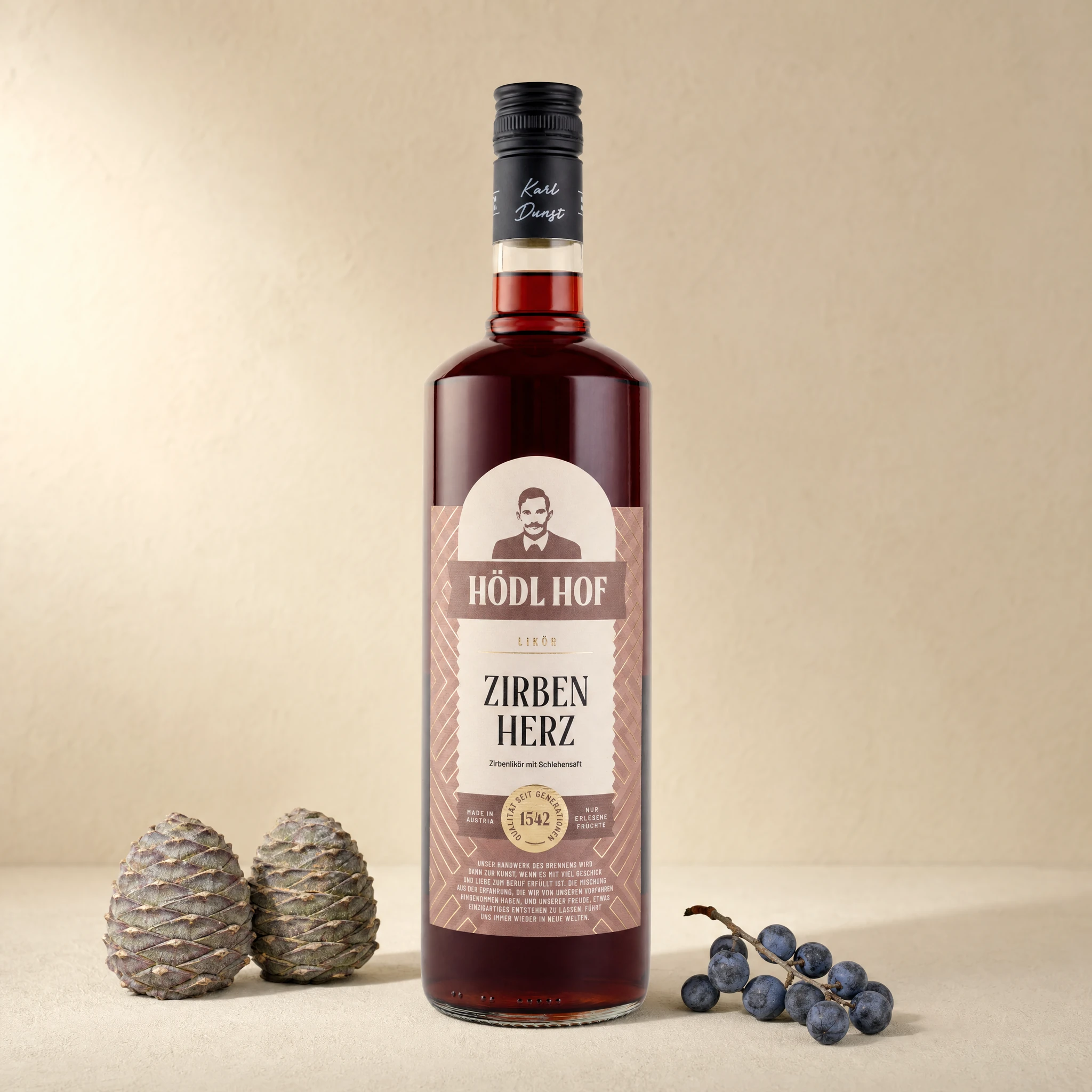 Hödl Hof Zirbenherz Likör | 20% Vol. | 1,0l
