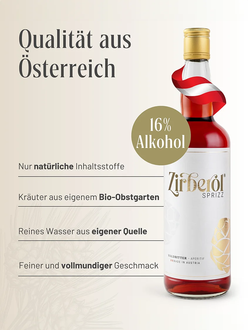 Zirberol Sprizz Waldbitter | 16% Vol. | 1,0l 