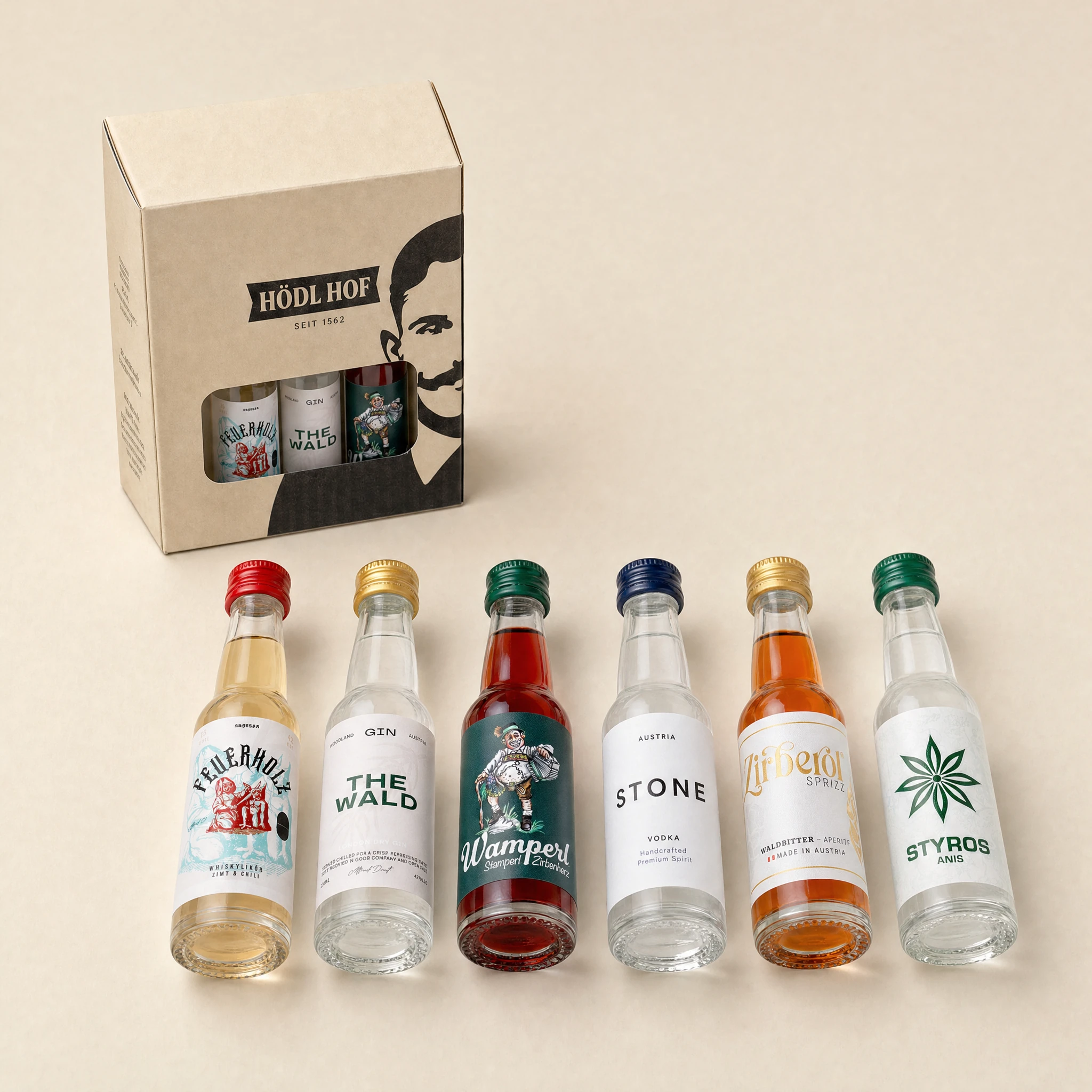 Hödl Hof Markenwelt Miniaturen Probierset | 6x0,02l