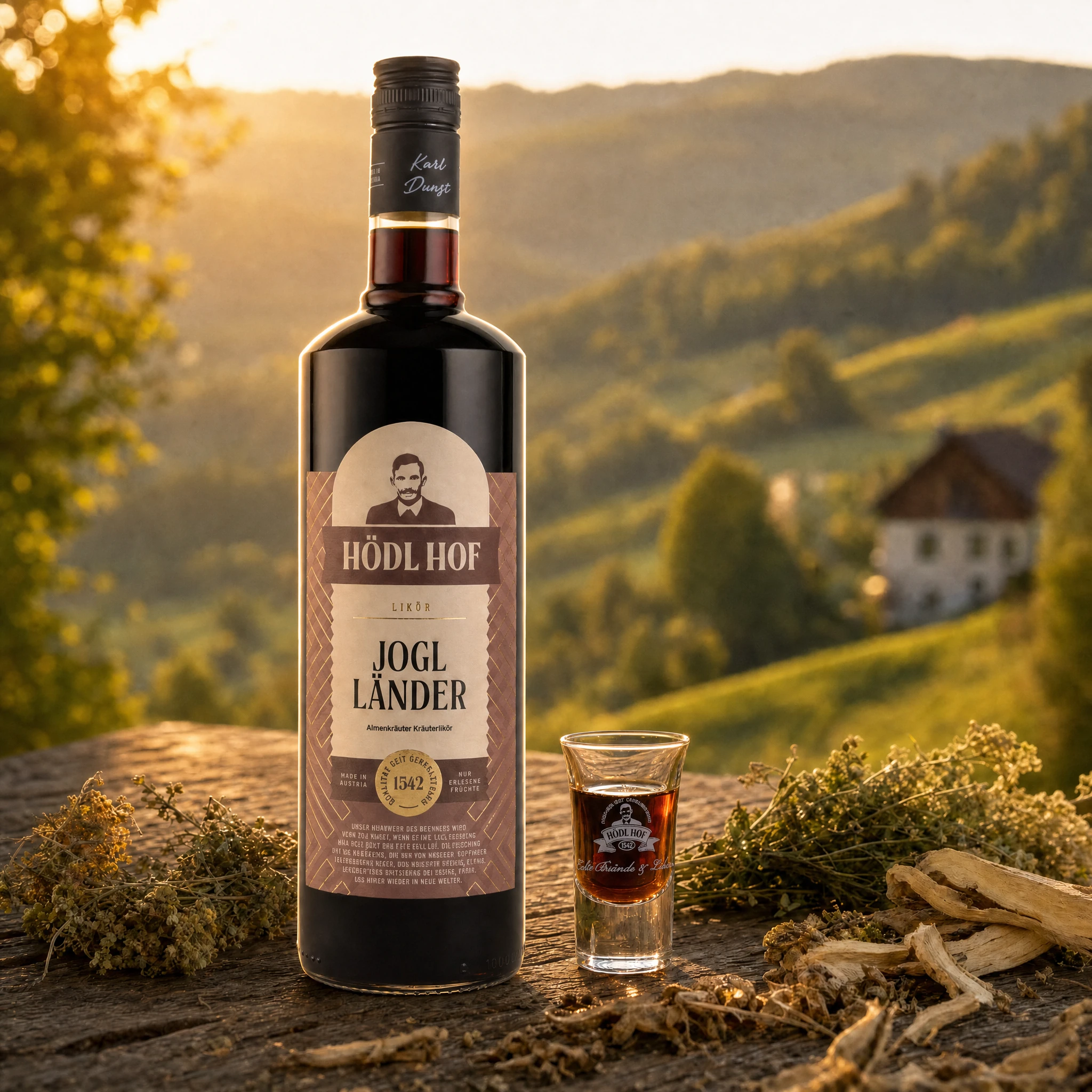 Hödl Hof Joglländer Kräuterlikör | 25% Vol. | 1,0l