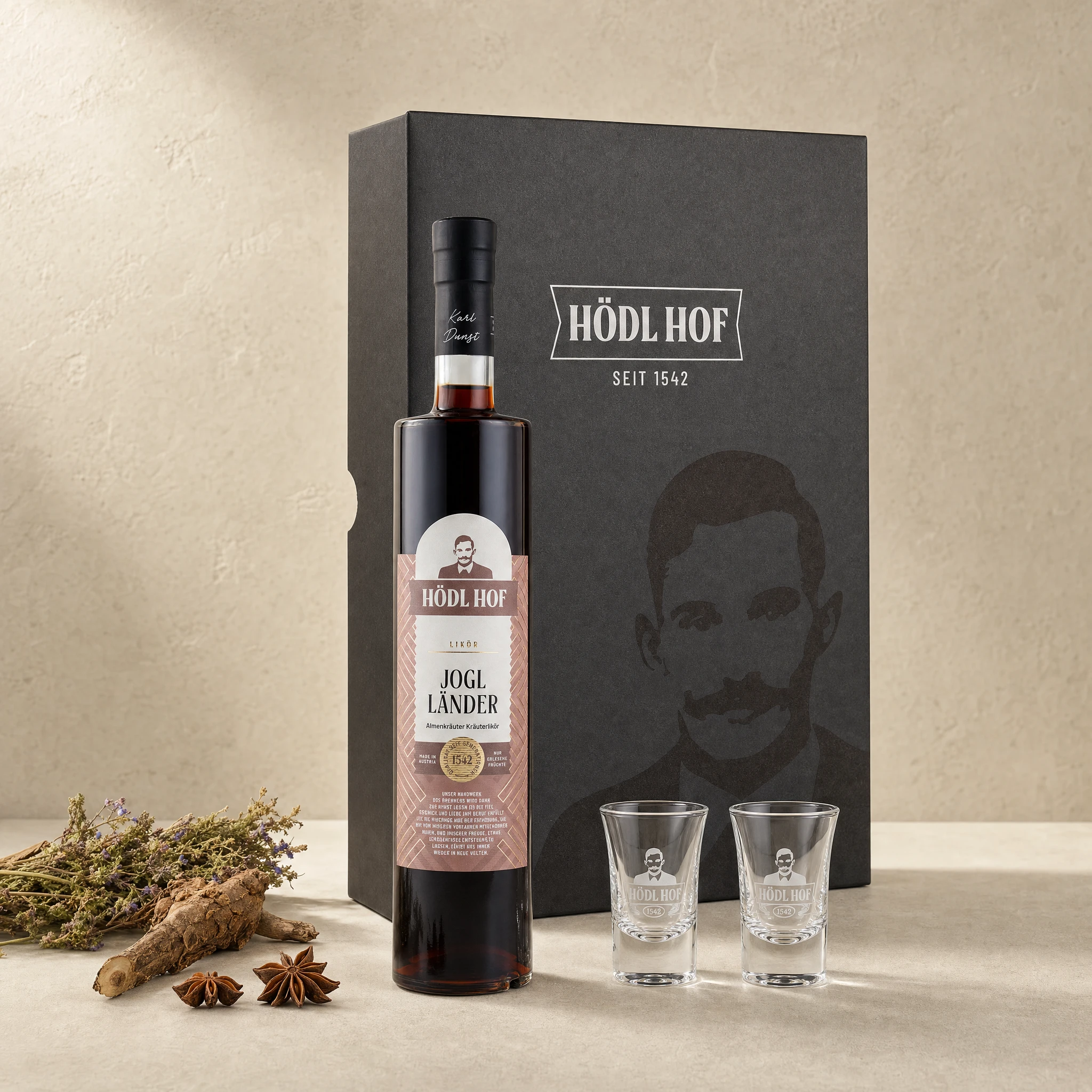 Hödl Hof Geschenkset Kräuter Likör "Joglländer" | 0.5l