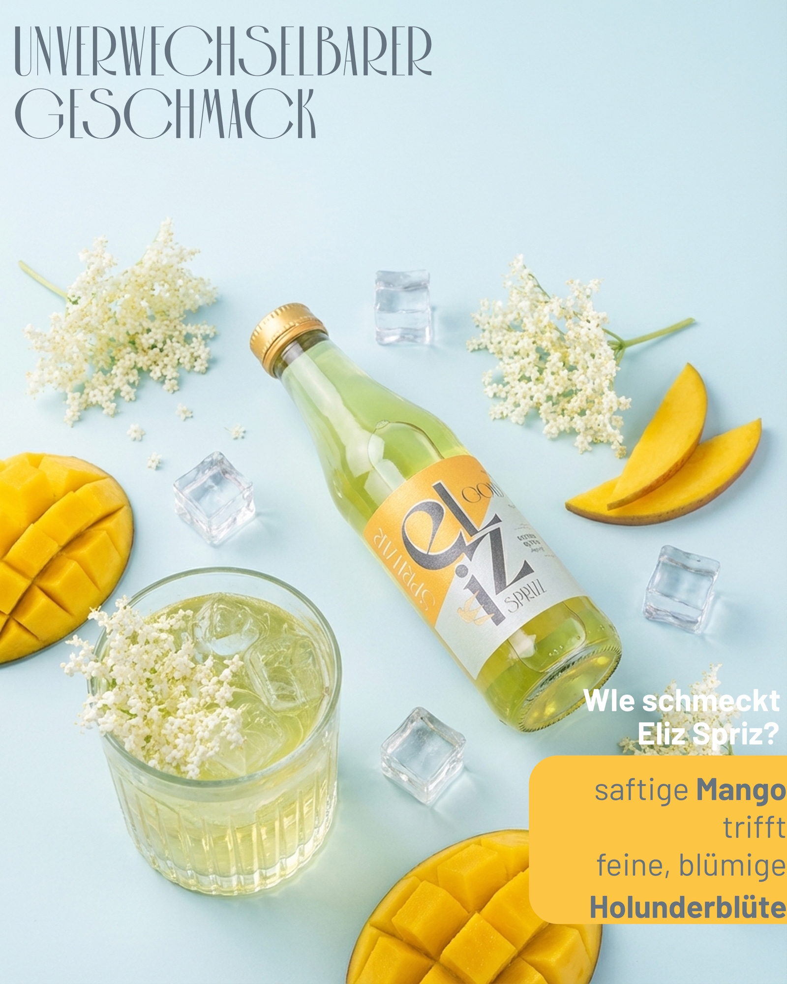 Eliz Sprizz Mango-Holunderblüte Spritzer 250ml trinkfertig