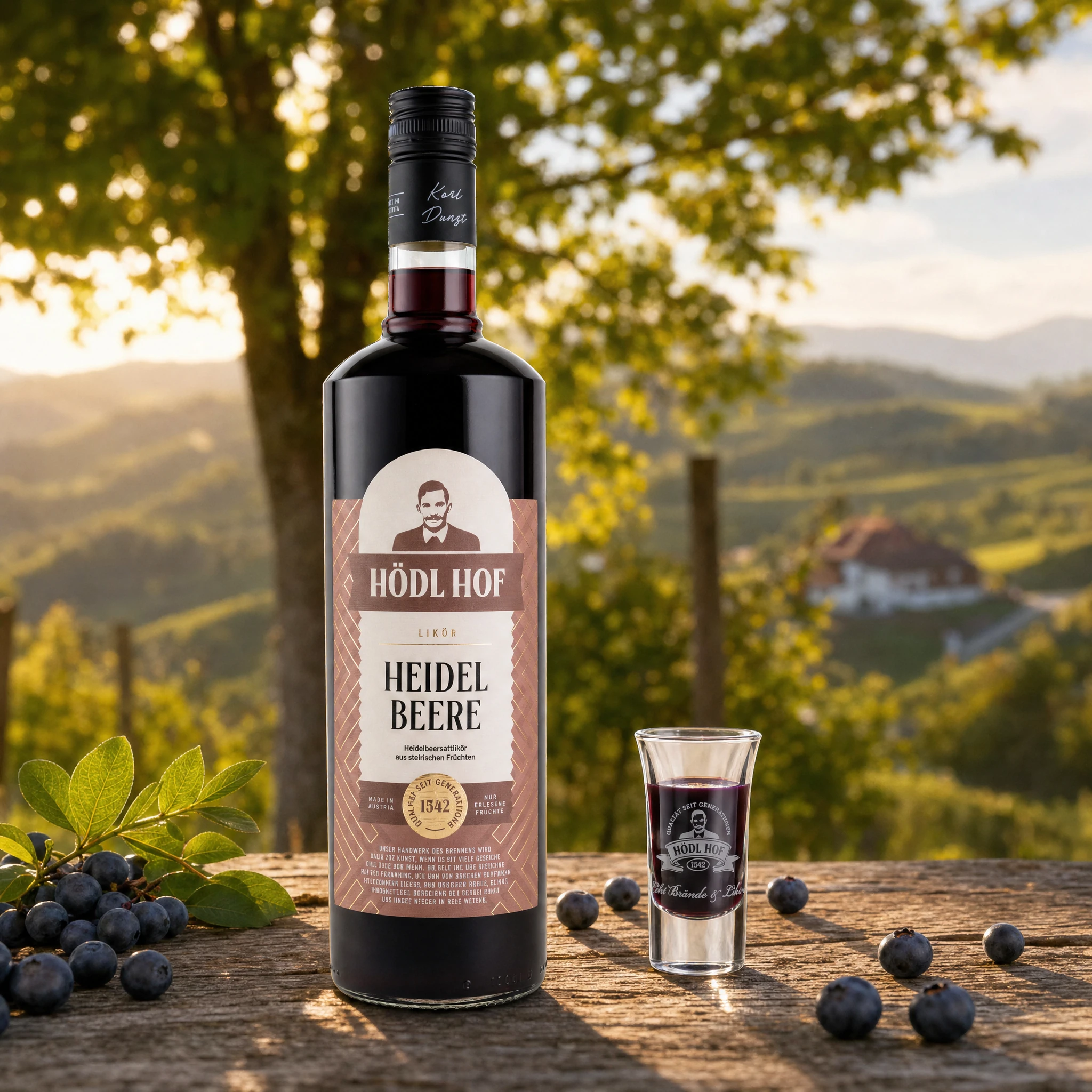 Hödl Hof Heidelbeere Likör | 20% Vol. | 1,0l