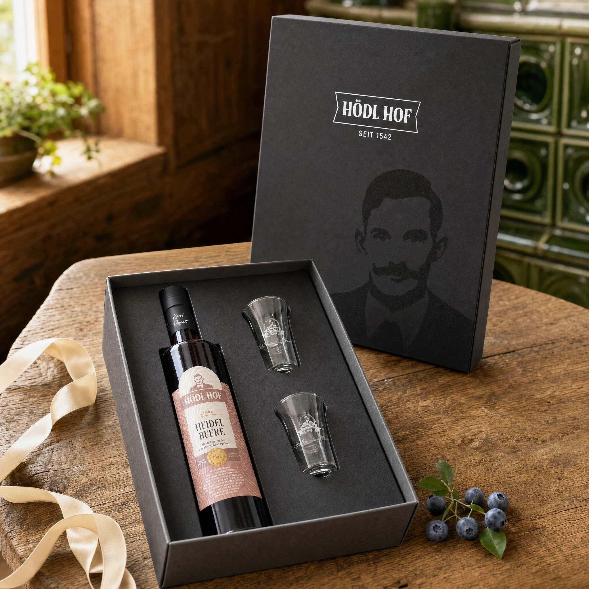 Hödl Hof Geschenkset Heidelbeer Likör | 0.5l