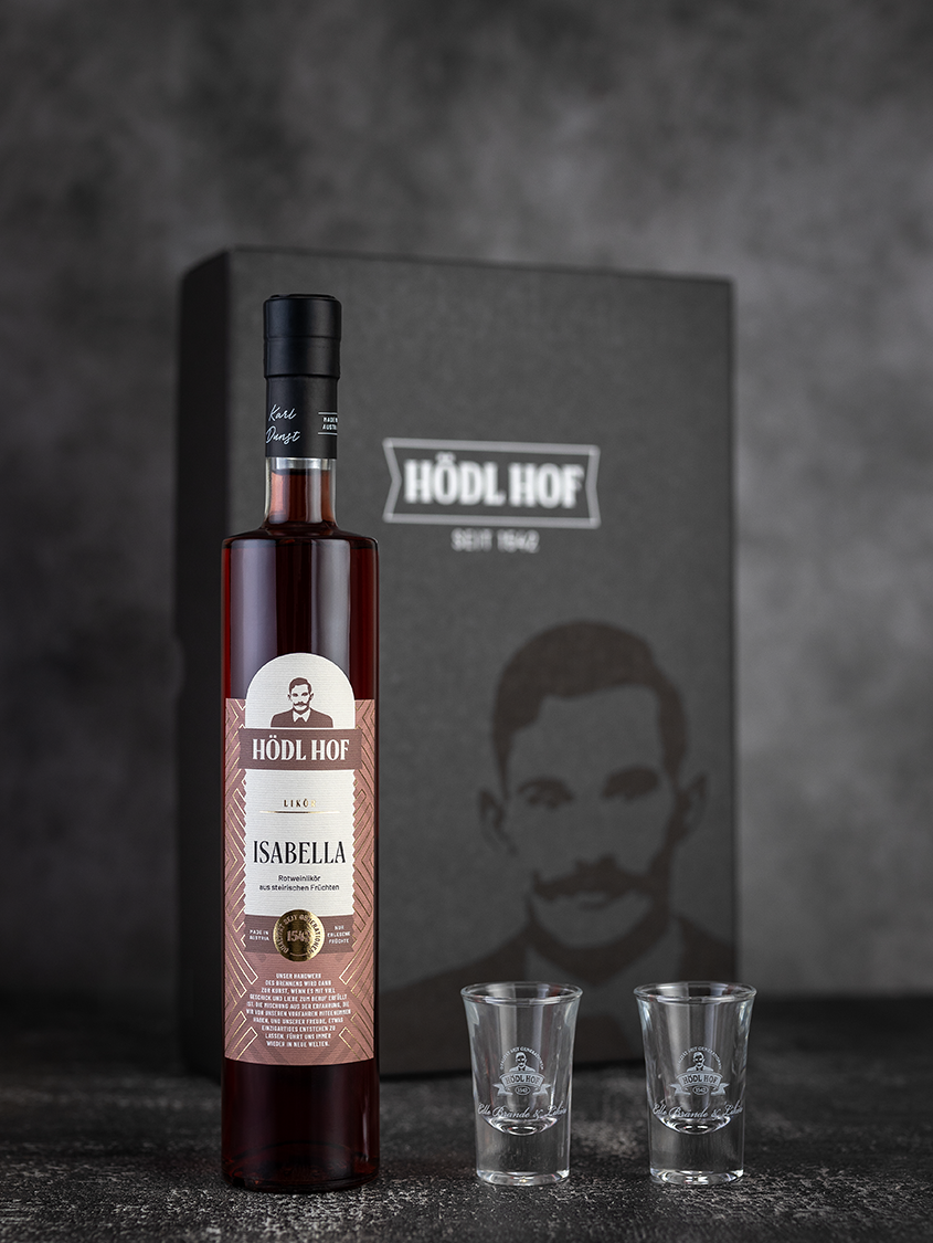 Hödl Hof Geschenkset "Uhudler" Isabella Likör | 0.5l