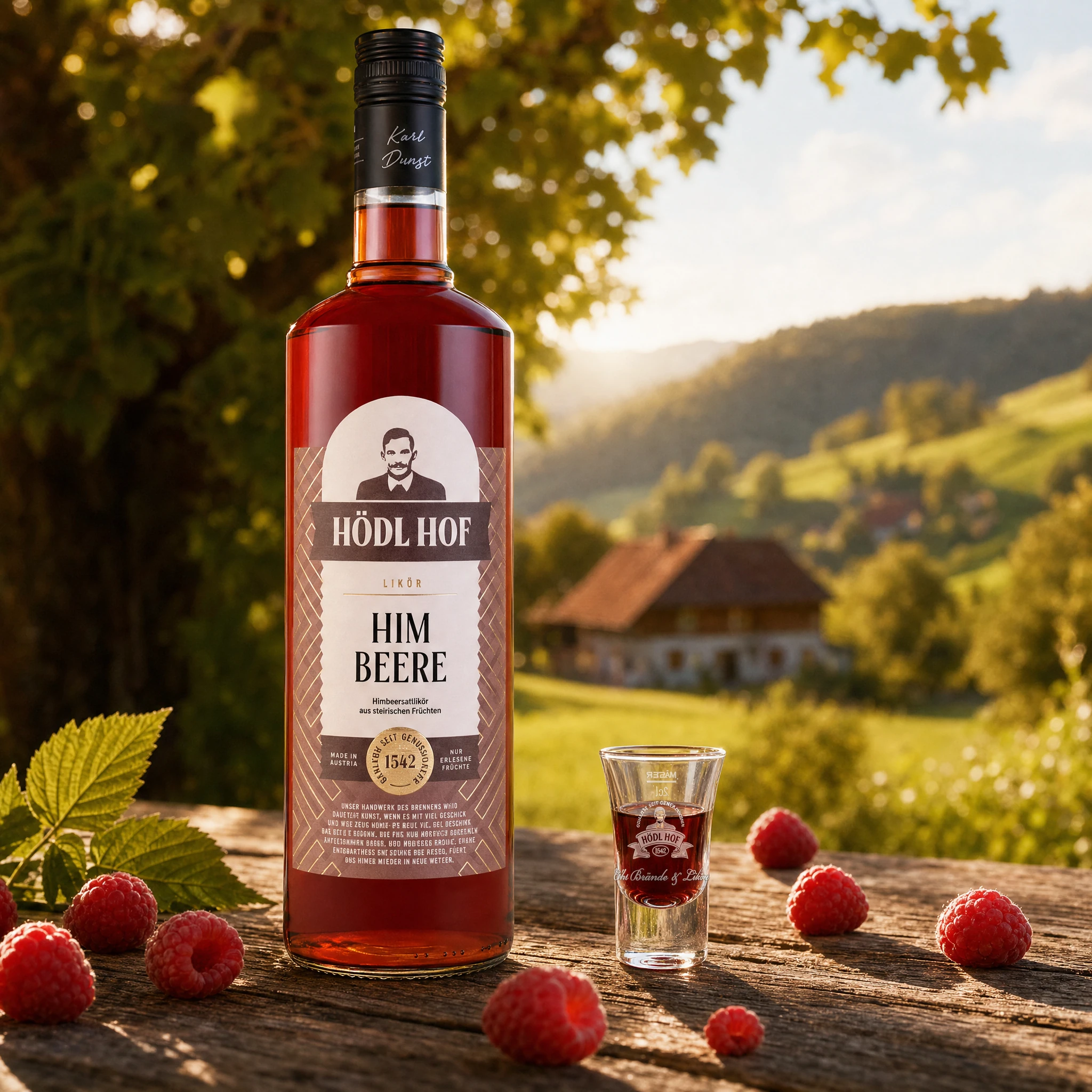 Hödl Hof Himbeere Likör | 20% Vol. | 1,0l