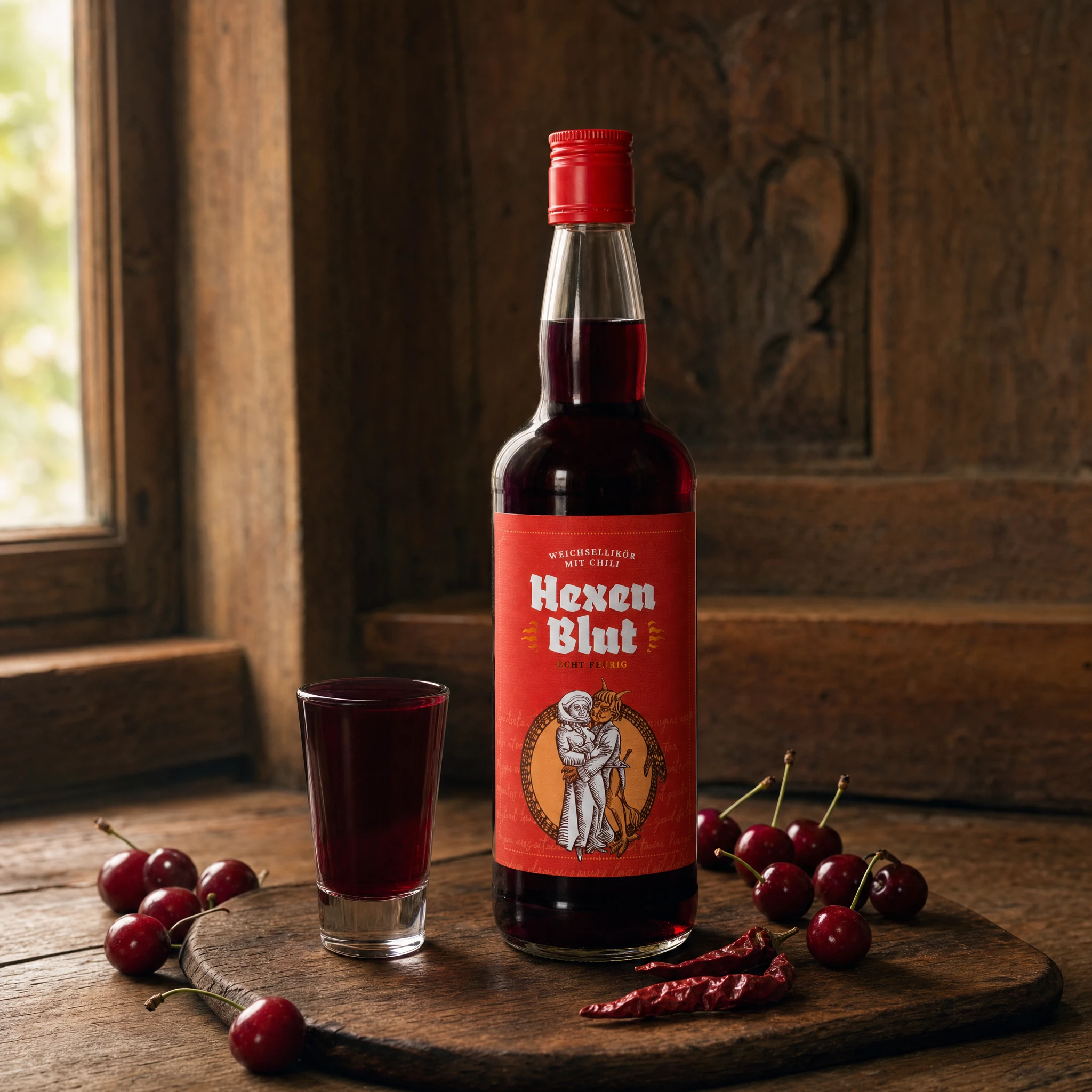 Hexenblut Weichsellikör mit Chili | 20% Vol. | 0,7l