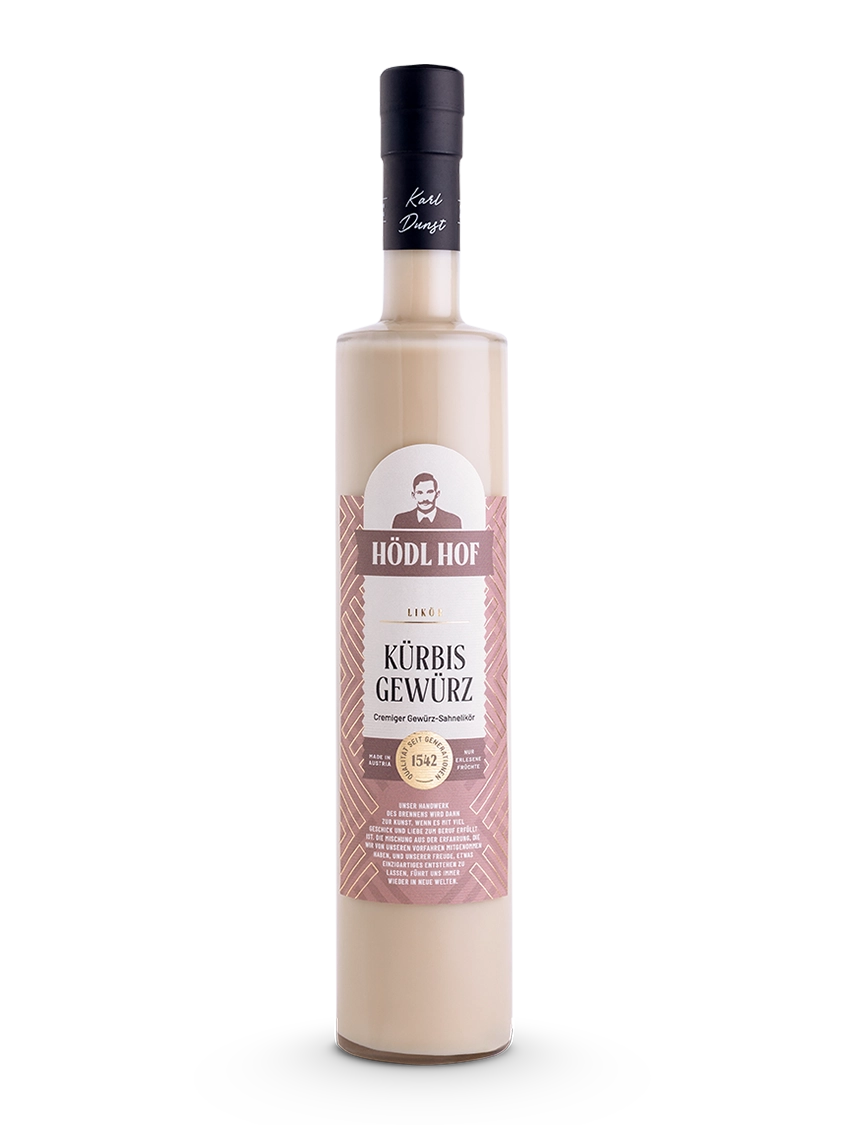 Hödl Hof "Pumpkin Spice" Kürbis Gewürz Cremelikör | 16% Vol. | 0,5l Hödl Hof "Pumpkin Spice" Kürbis Gewürz Cremelikör | 16% Vol. | 0,5l