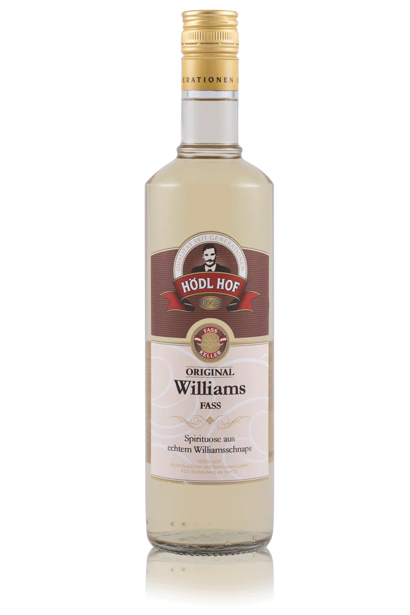 Hödl Hof Williams Fass Schnaps Fassgelagert | 38% Vol. | 0,7l Hödl Hof Williams Fass Schnaps Fassgelagert | 38% Vol. | 0,7l