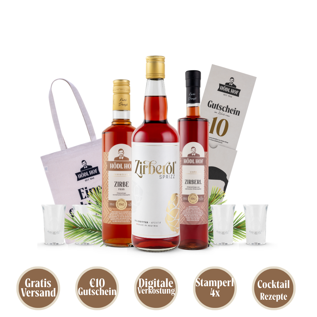 Zirbenschnaps Genießer Vorteil-Set