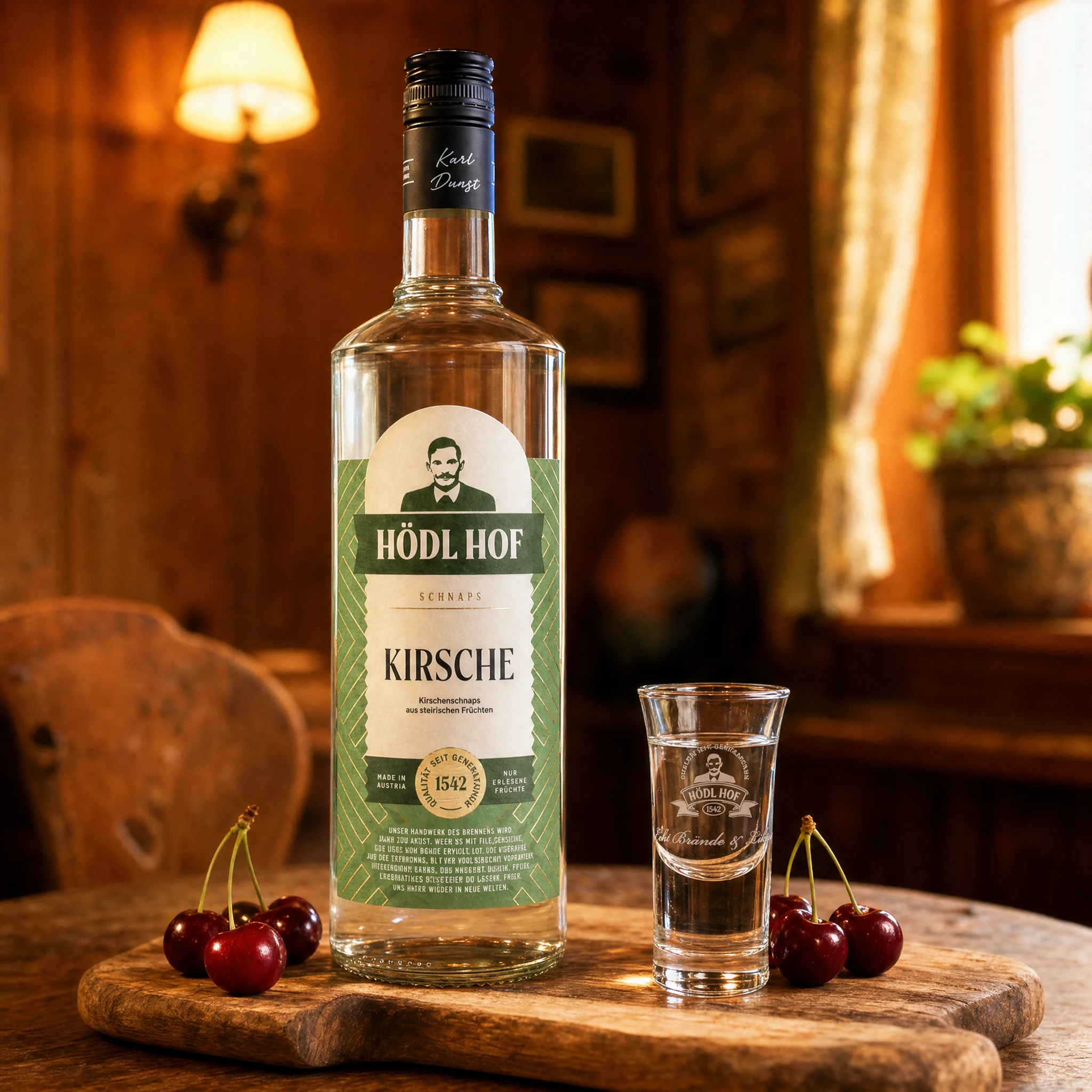 Hödl Hof Kirsche Schnaps | 38% Vol. | 1,0l